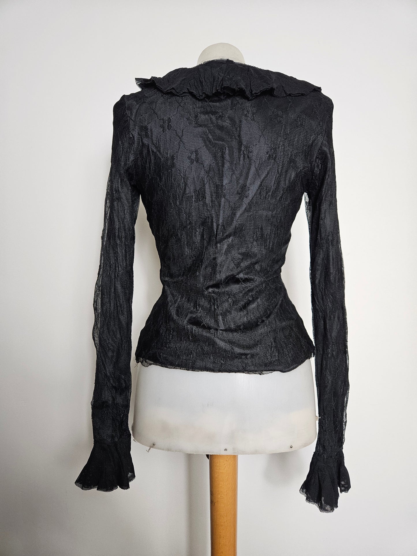 Chemisier en dentelle noire