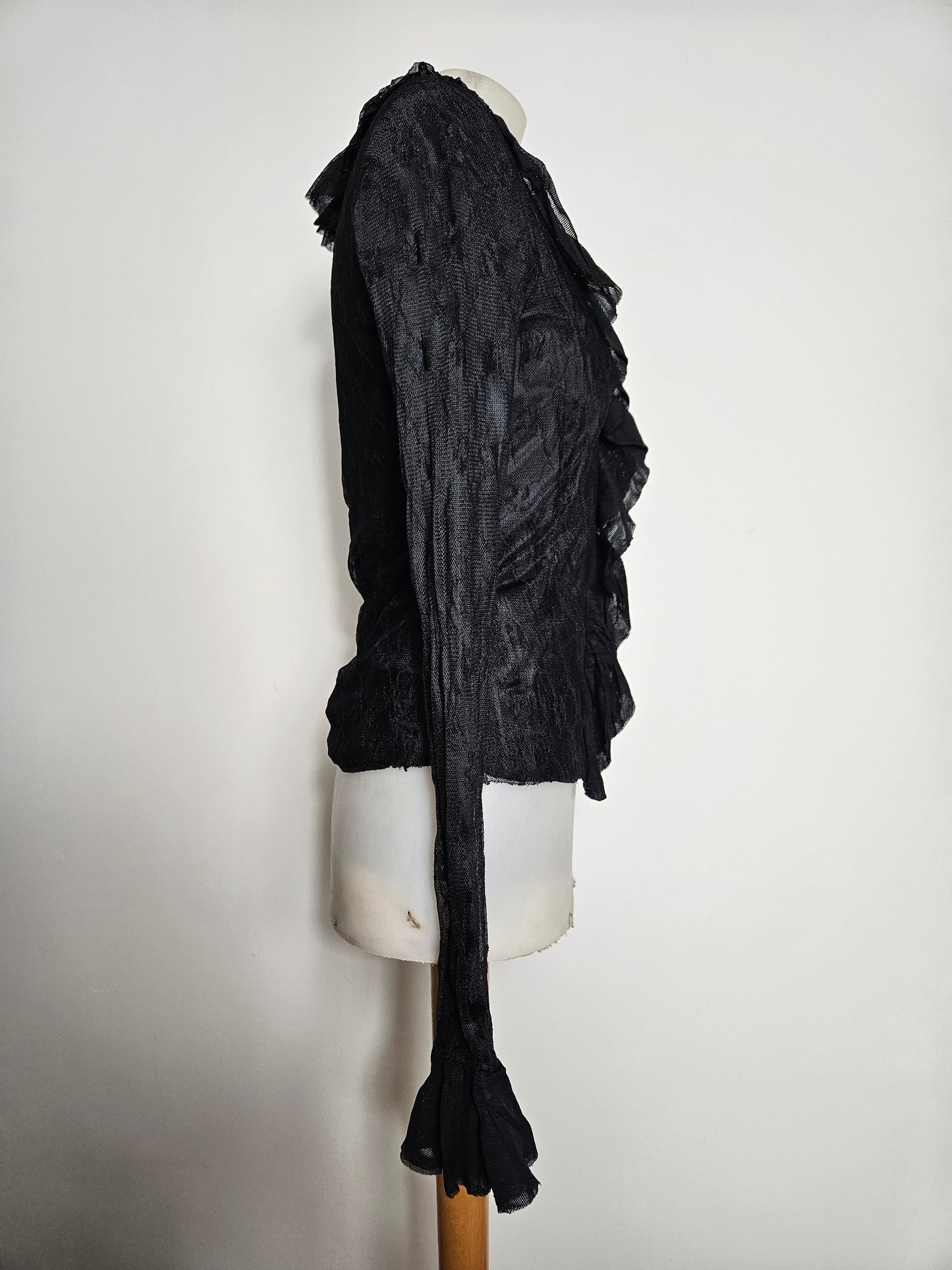 Chemisier en dentelle noire