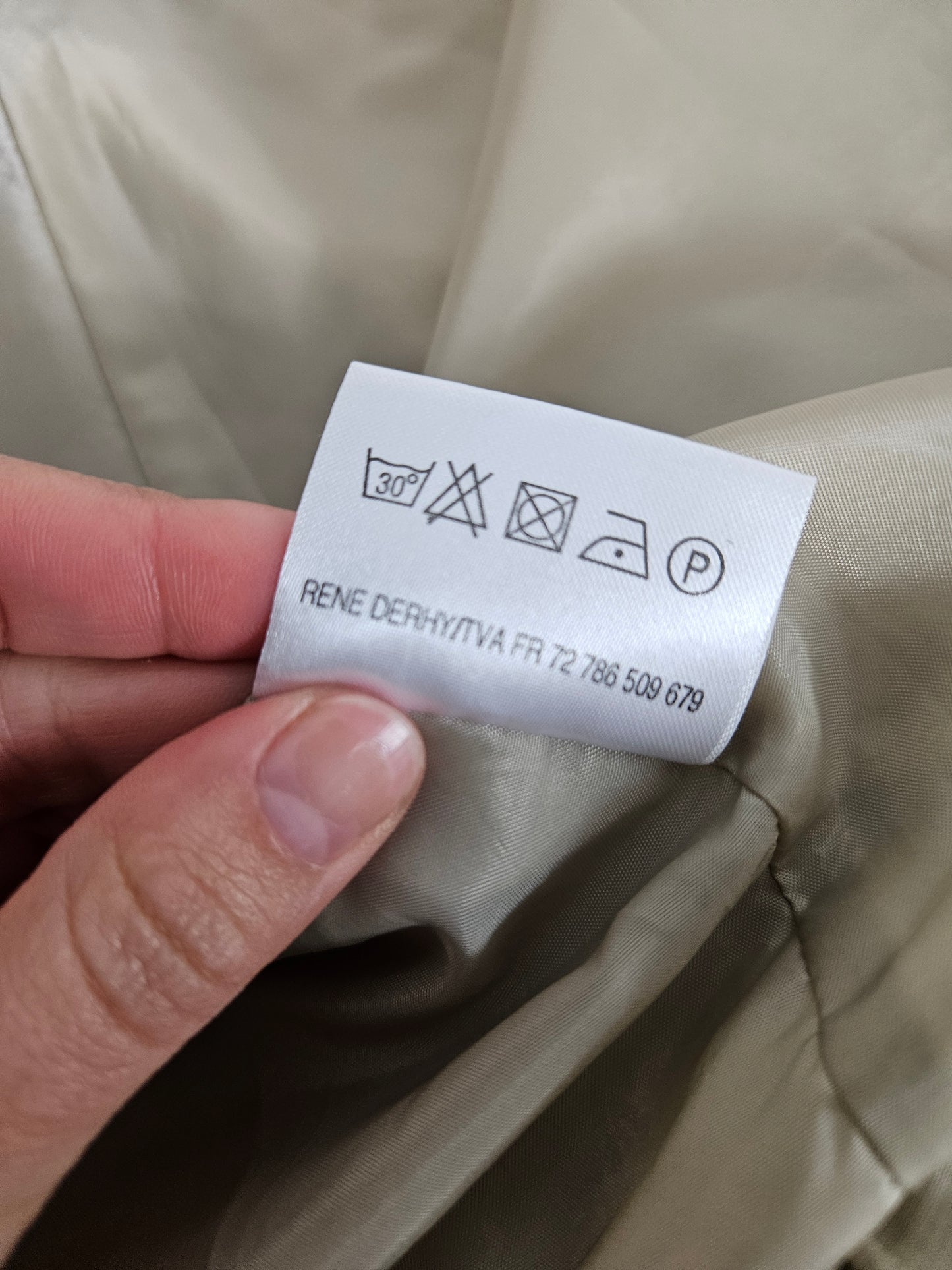 Manteau beige René Derhy