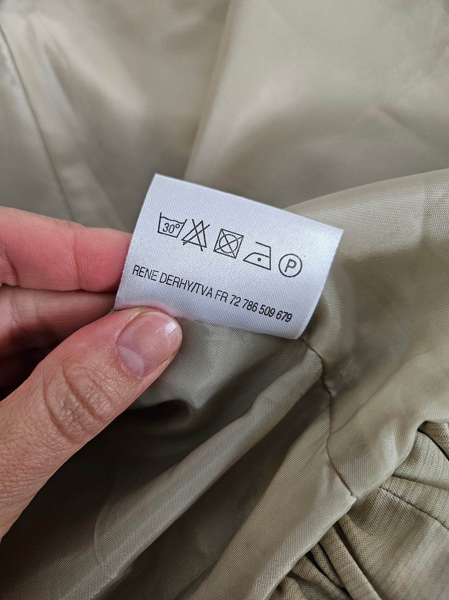 Manteau beige René Derhy