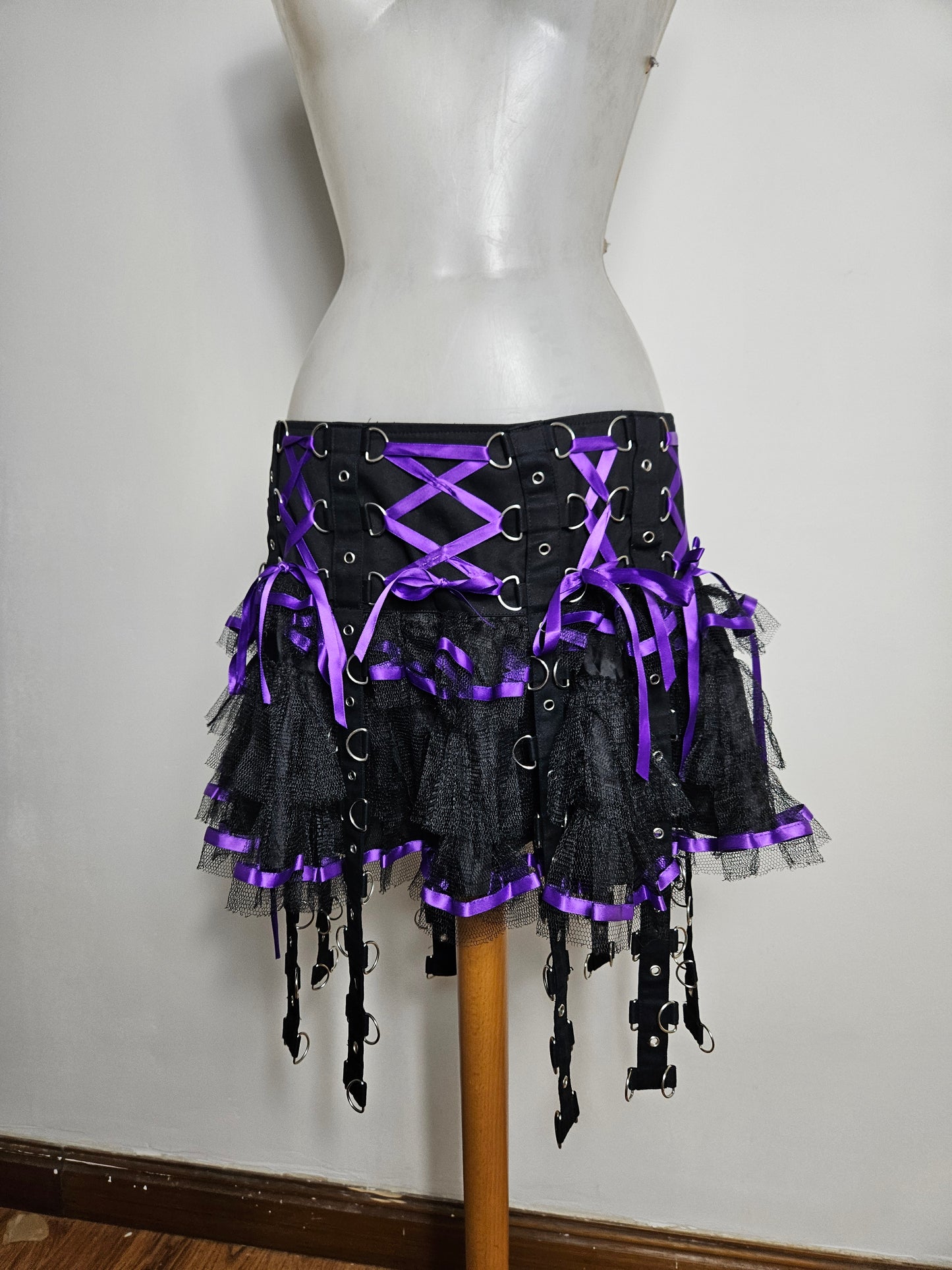 Chai skirt violette et noire