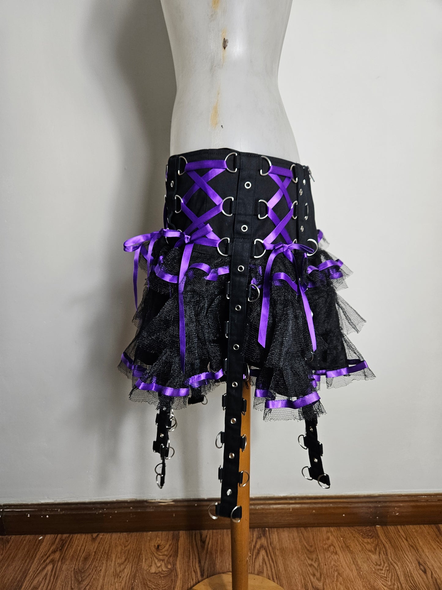 Chai skirt violette et noire