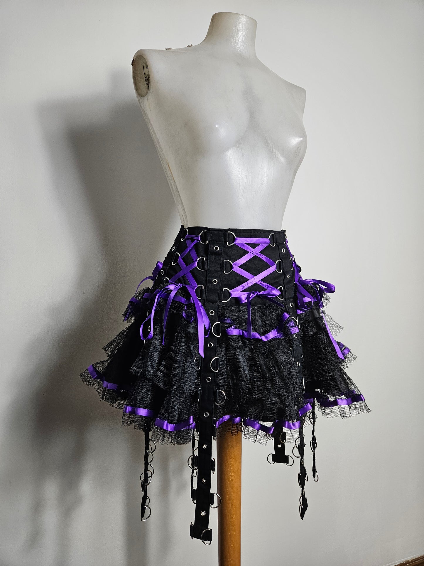 Chai skirt violette et noire