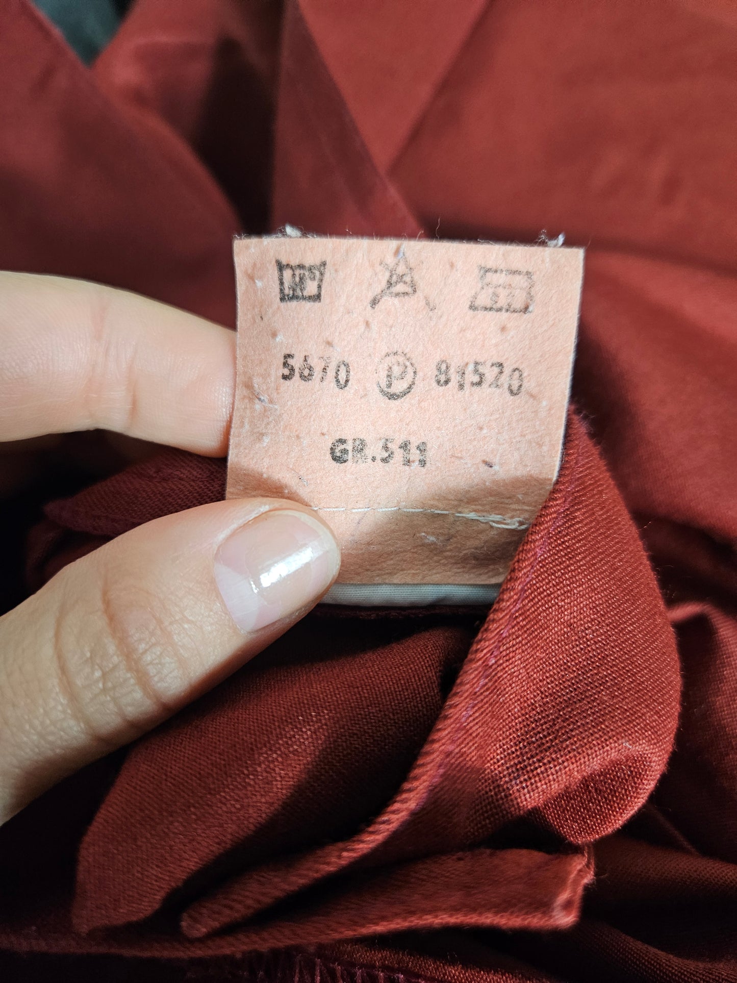 Jupe plissée bordeaux