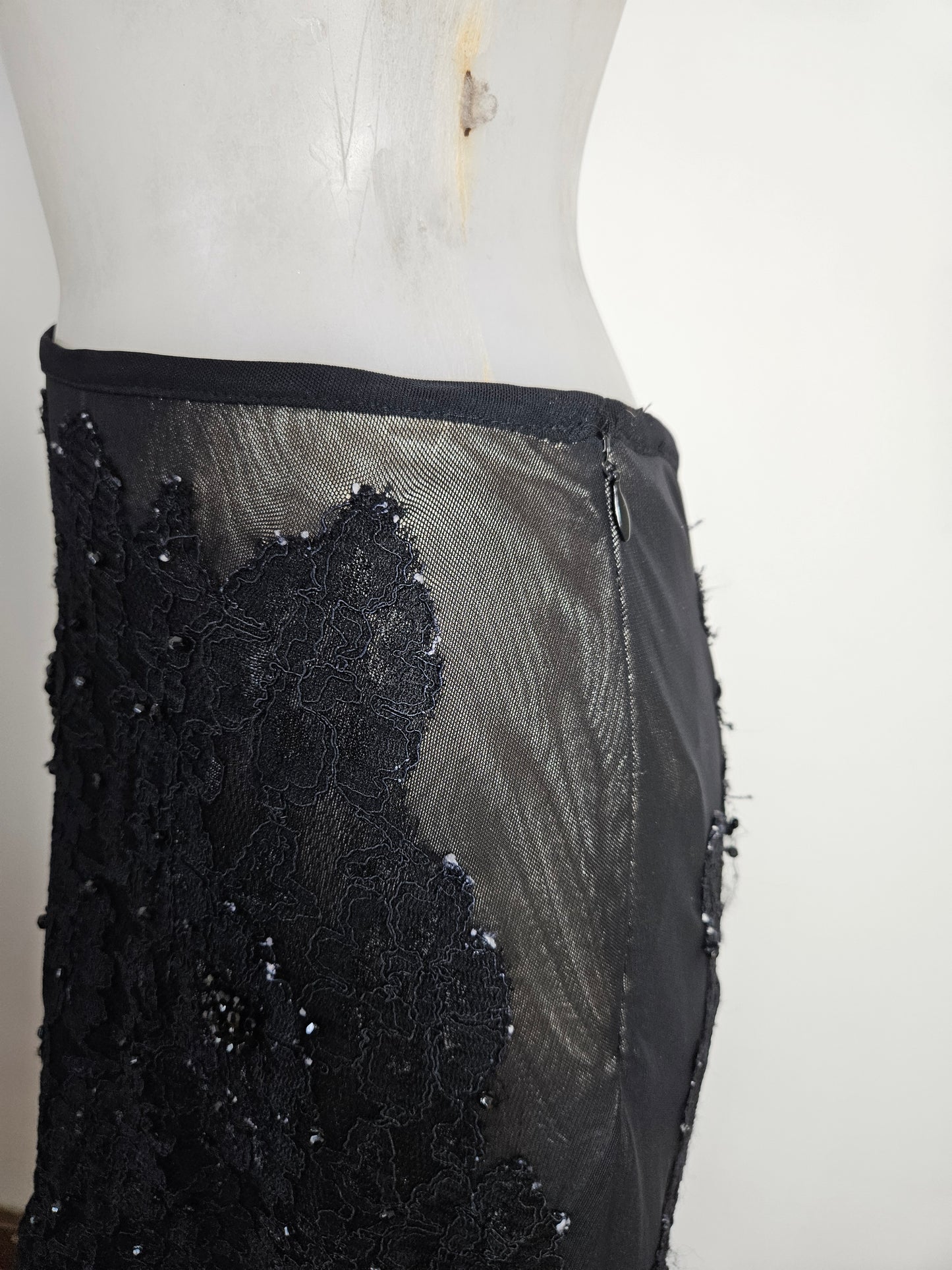 Ensemble en voile brodé