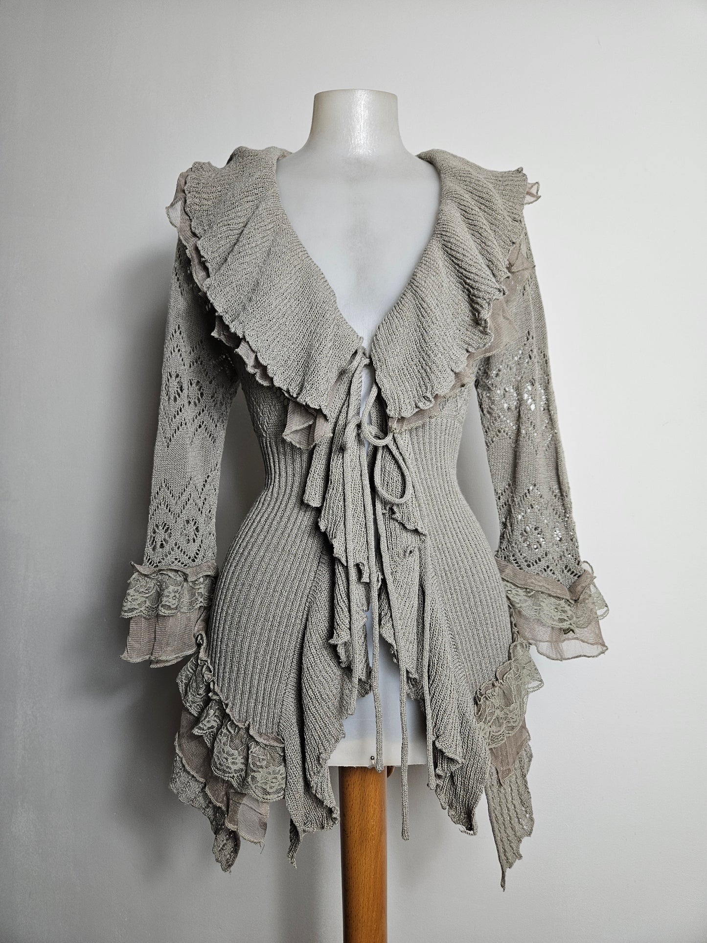 Cardigan à volants