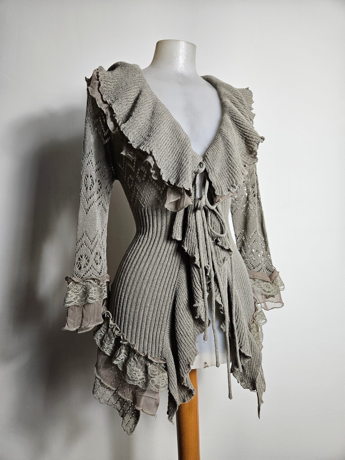 Cardigan à volants