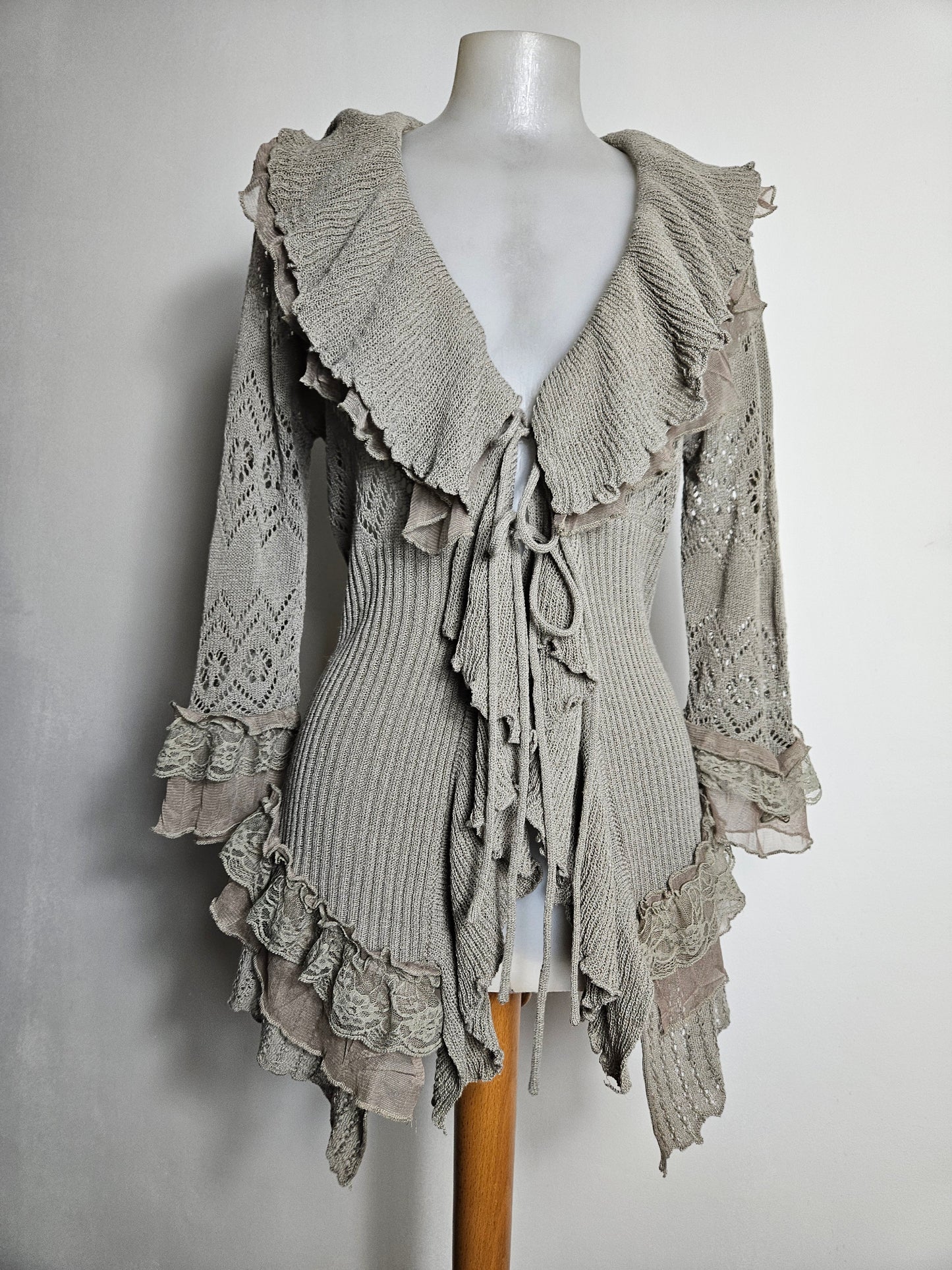 Cardigan à volants