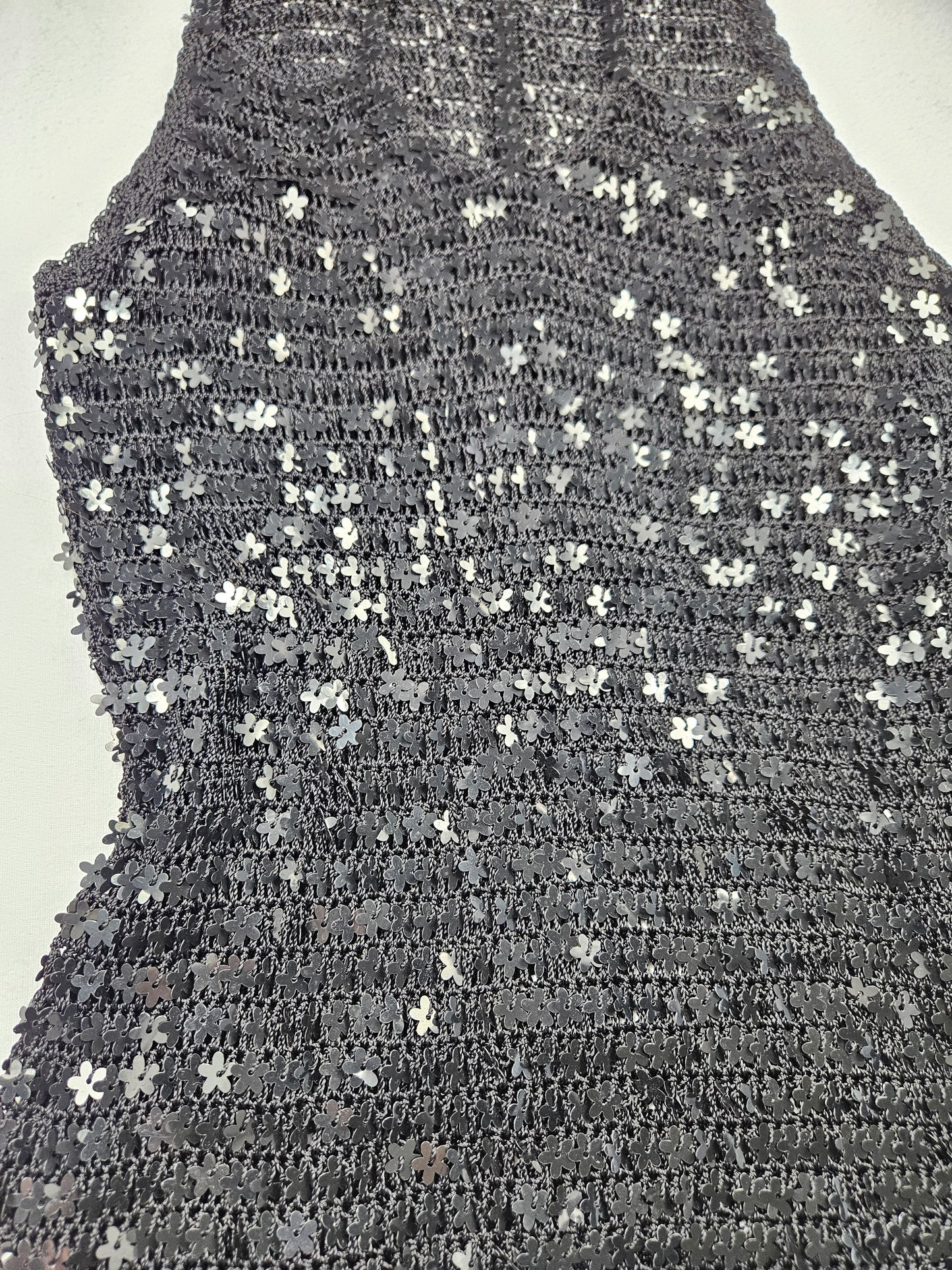 Haut en crochet à sequins fleurs