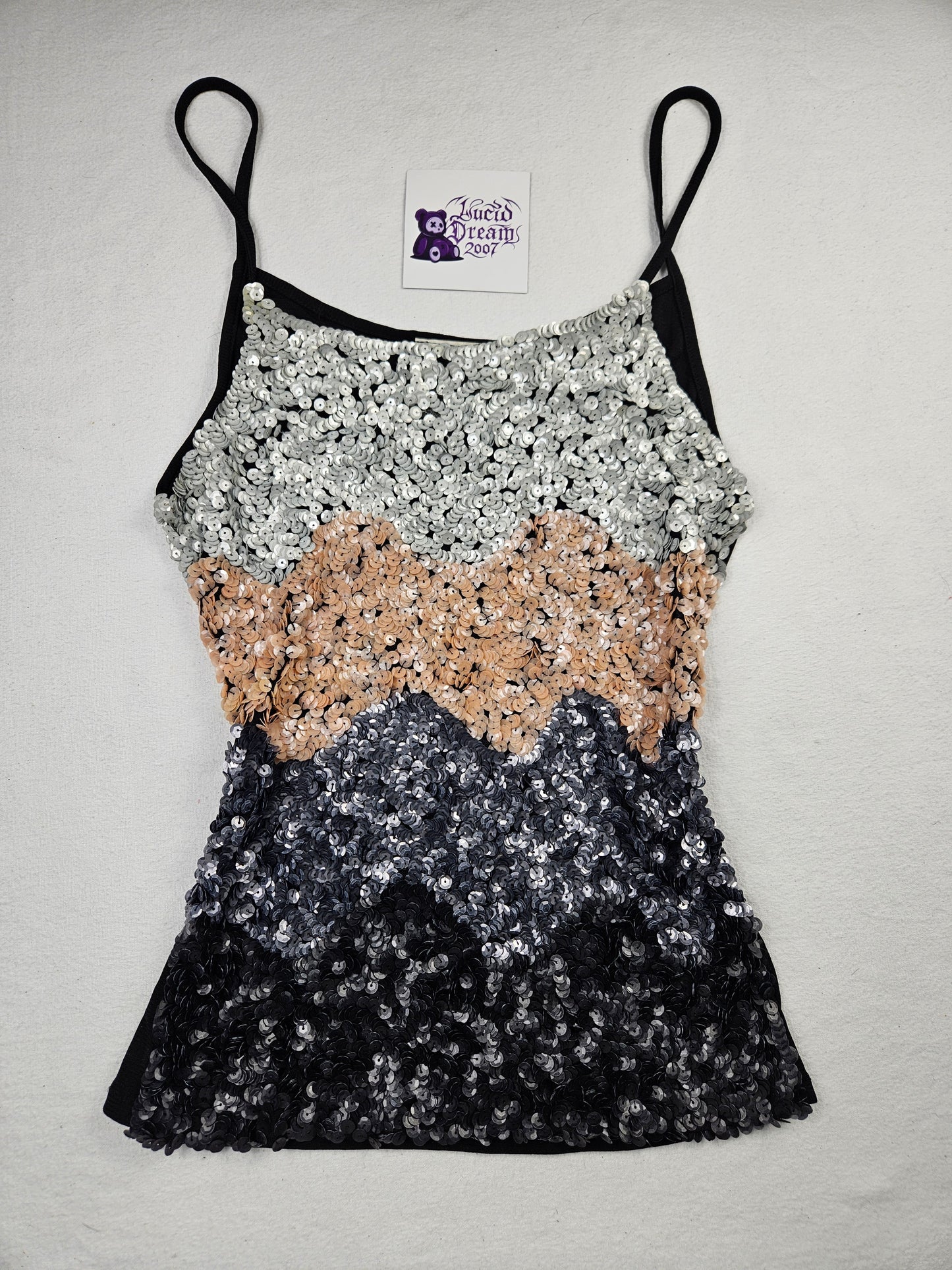 Haut à sequins dégradés