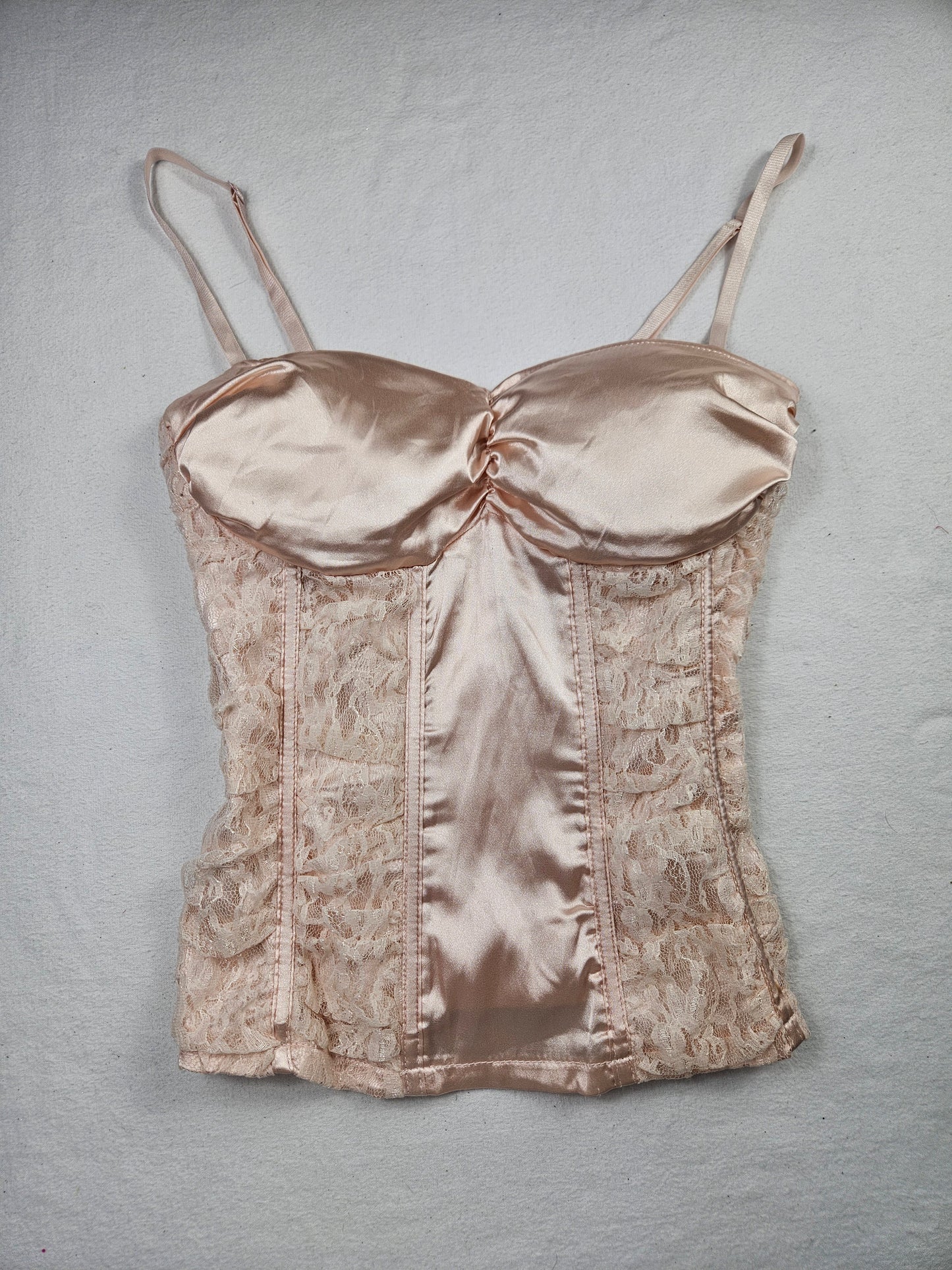 Haut esprit corset rose poudré