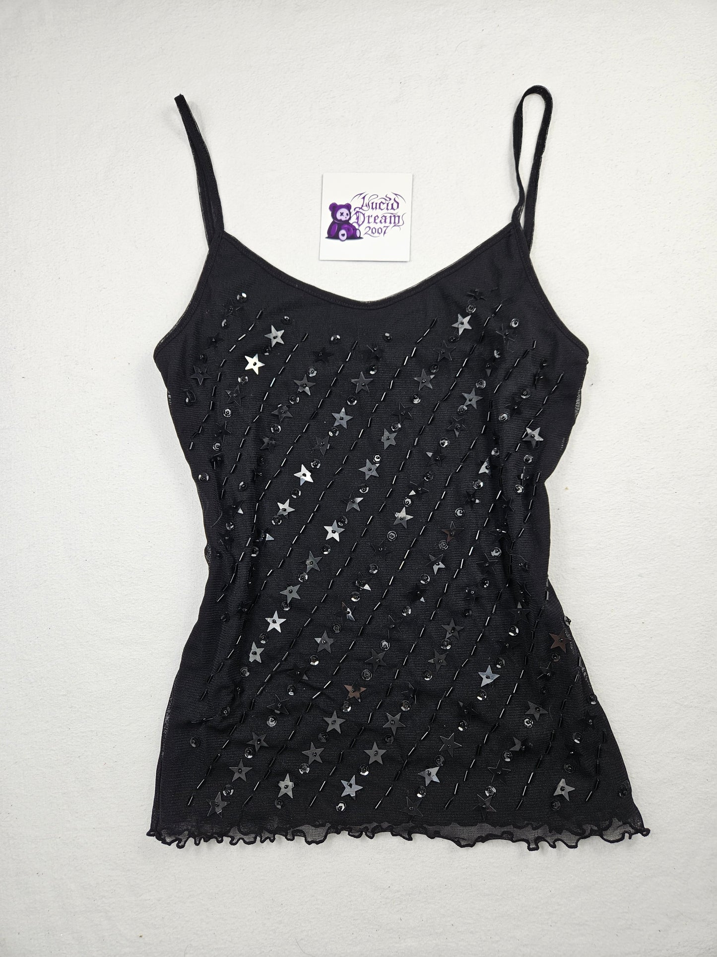 Star sequined top