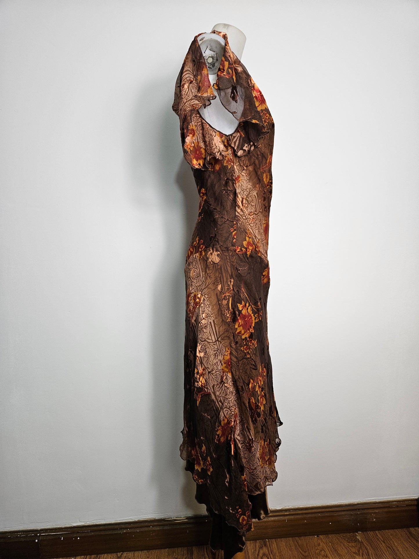 René Derhy vestido de gasa floral