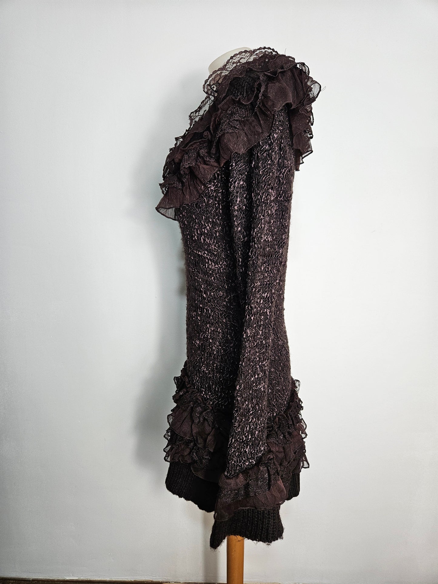 Robe pull marron