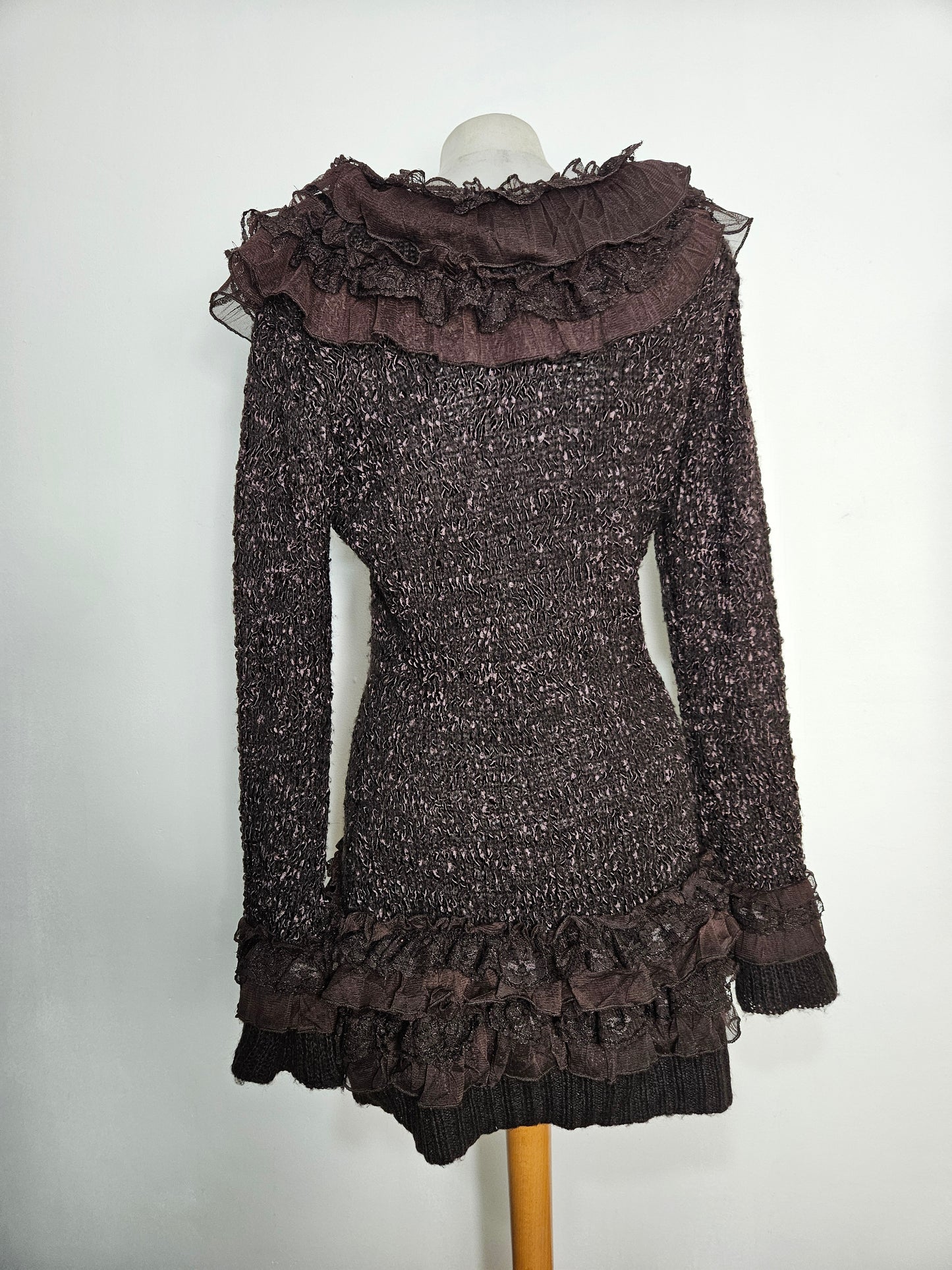 Robe pull marron