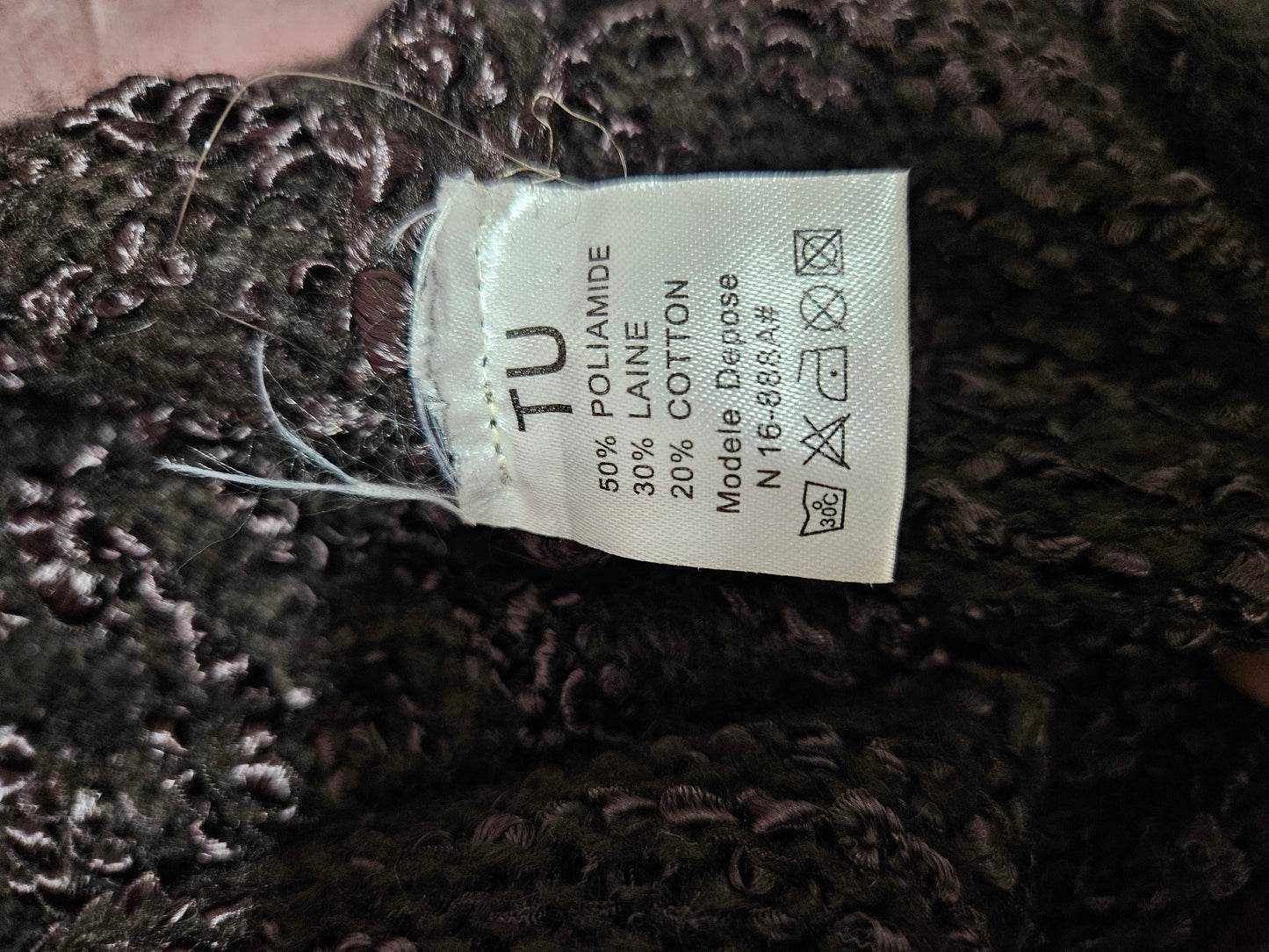 Robe pull marron