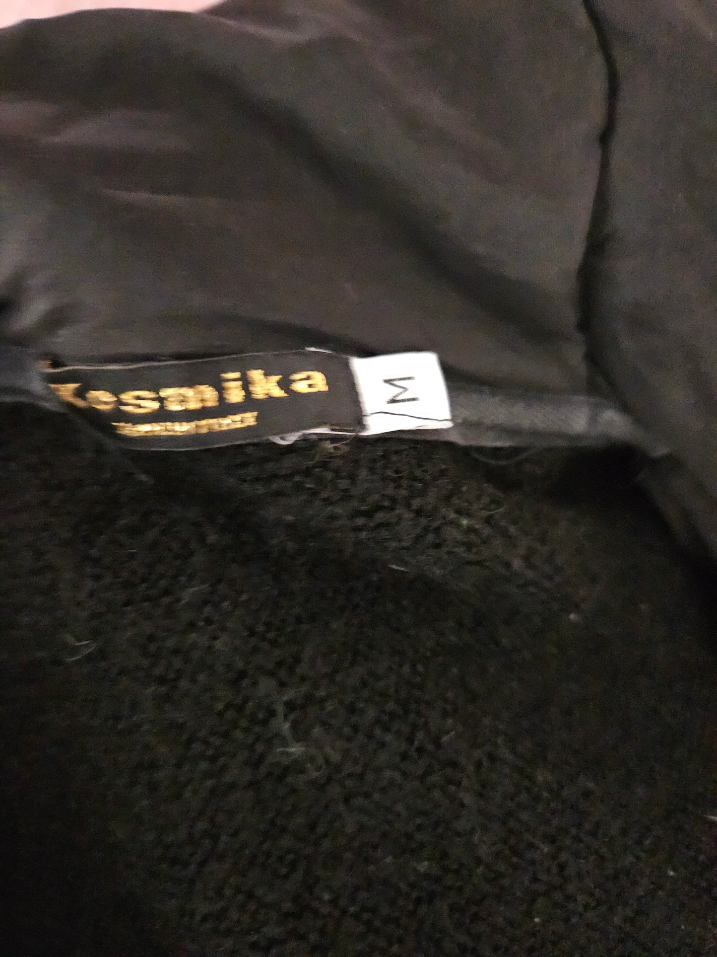 Black cardigan with satin collar