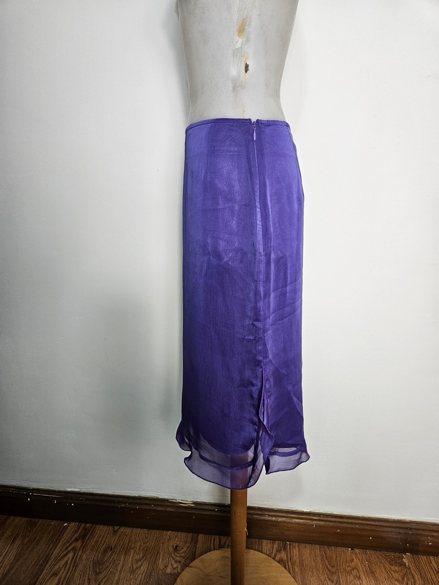 Jupe en voile violette