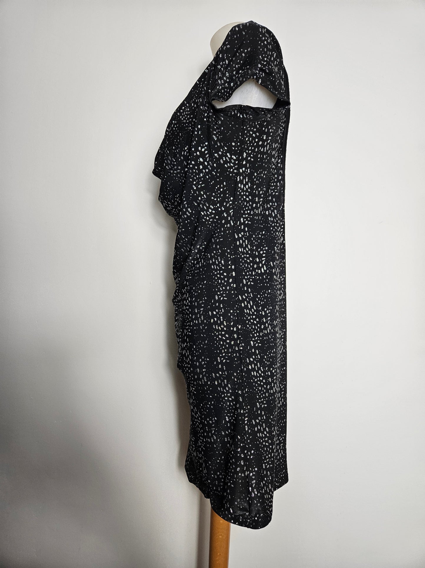 Robe dos nu strass argentés