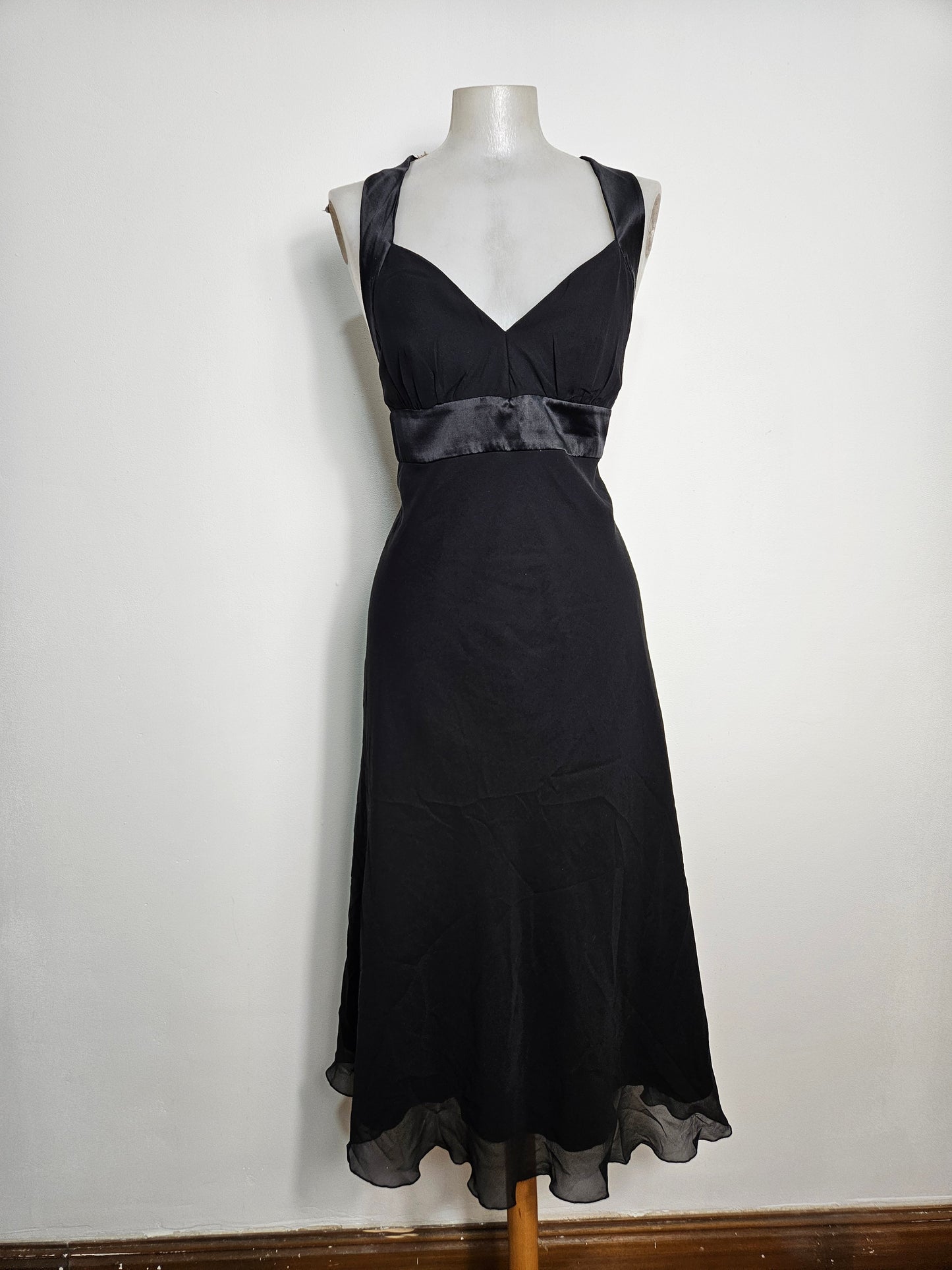Vestido negro fluido