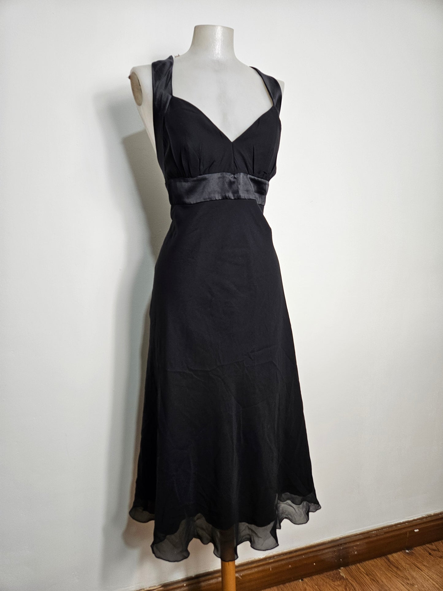 Vestido negro fluido