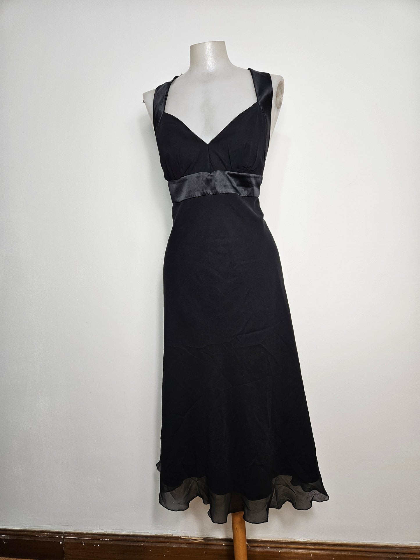 Vestido negro fluido