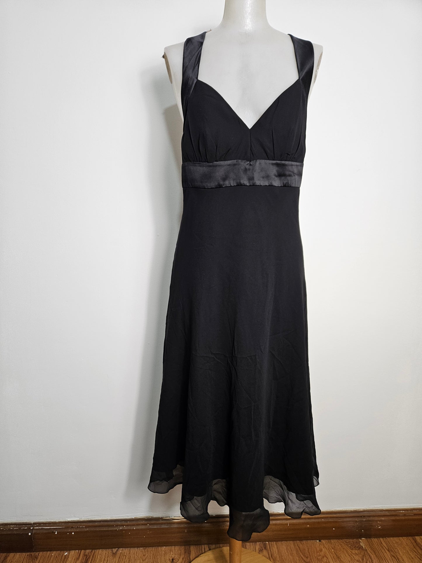 Vestido negro fluido