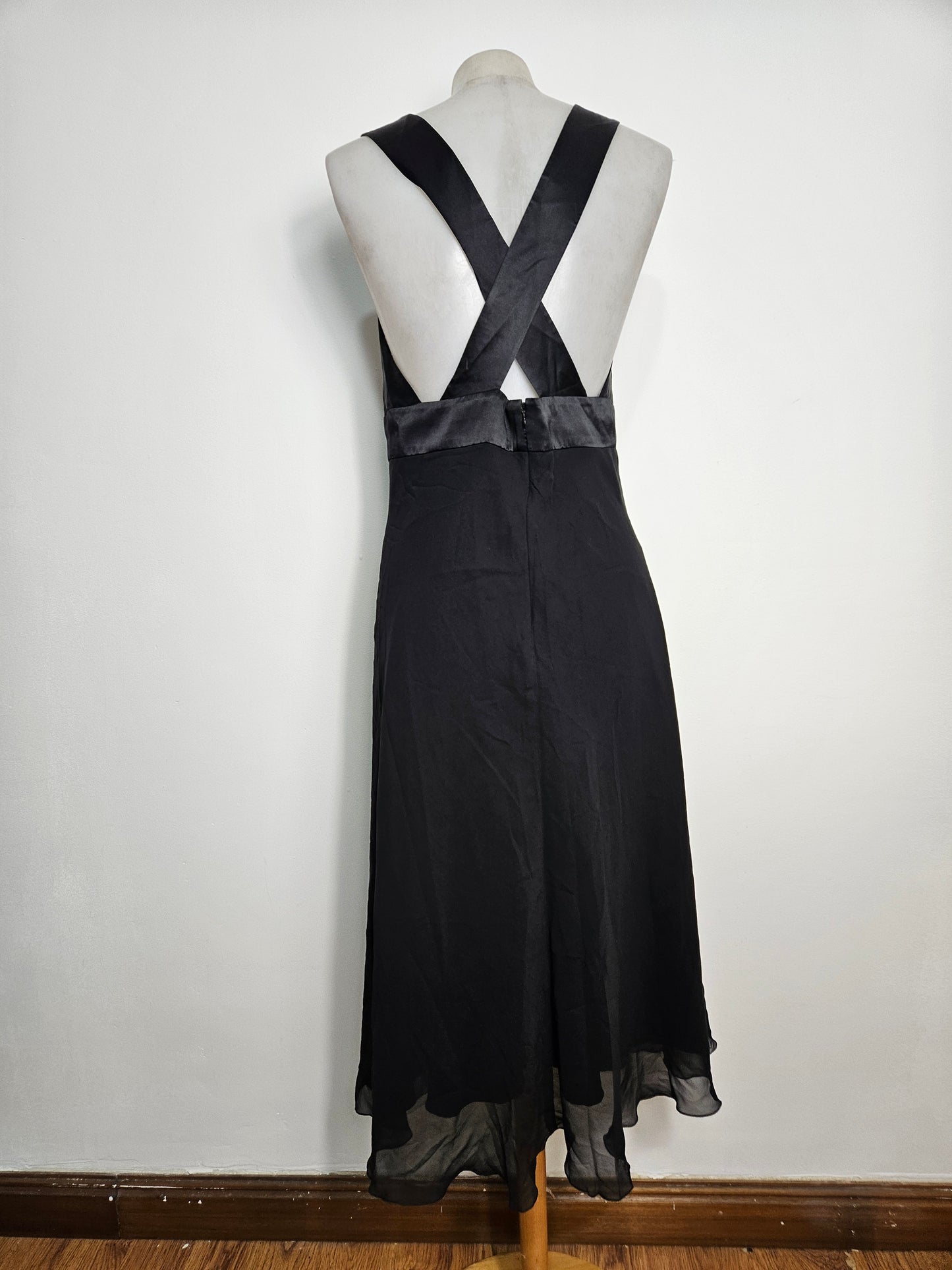 Vestido negro fluido