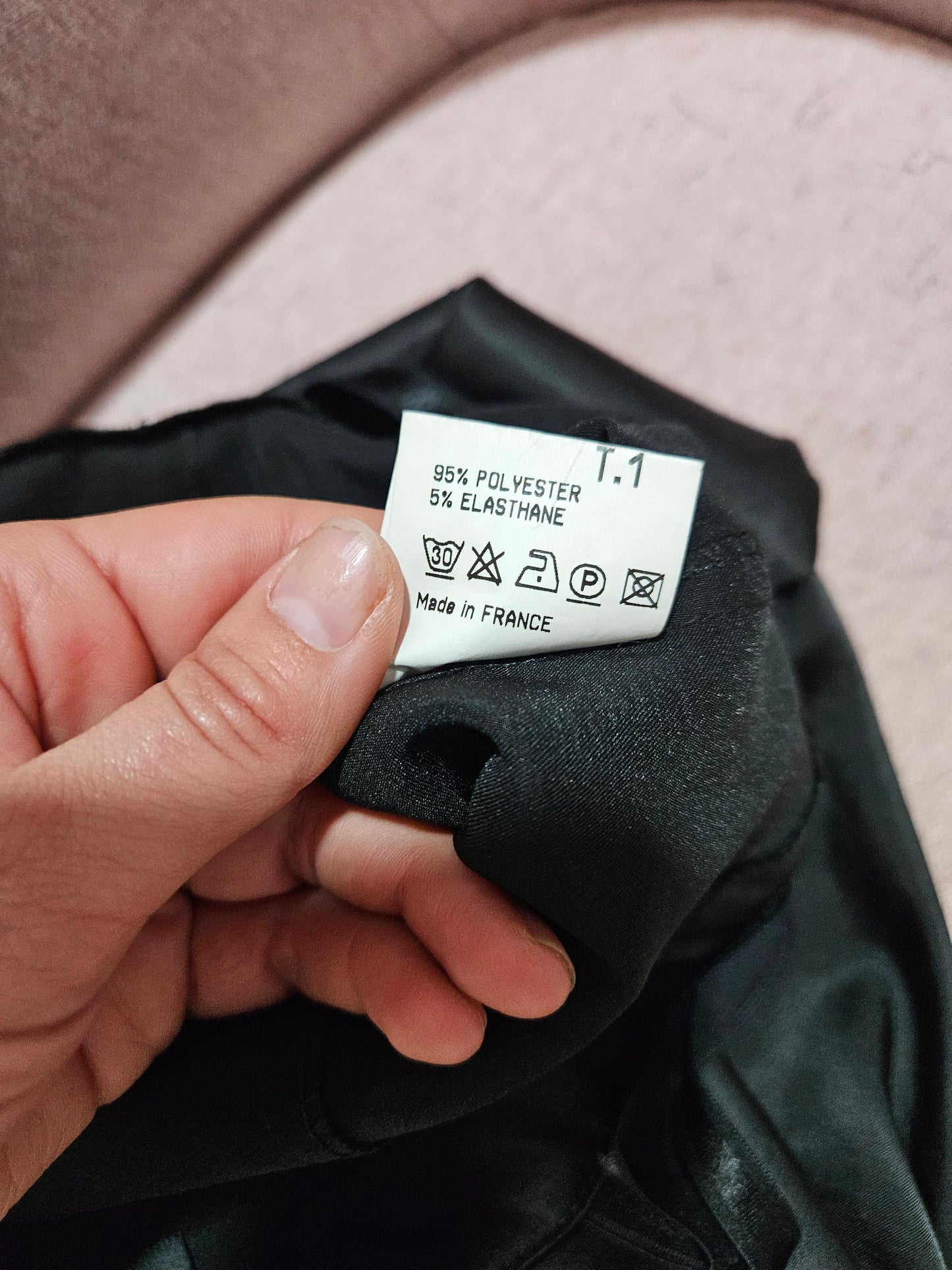 Maxi robe noire satinée