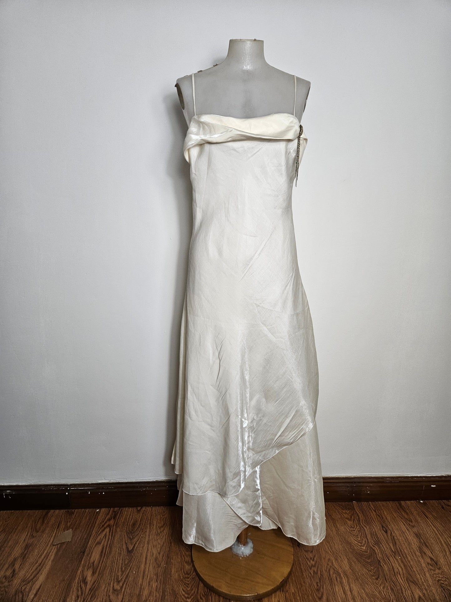 Maxi robe blanc nacré