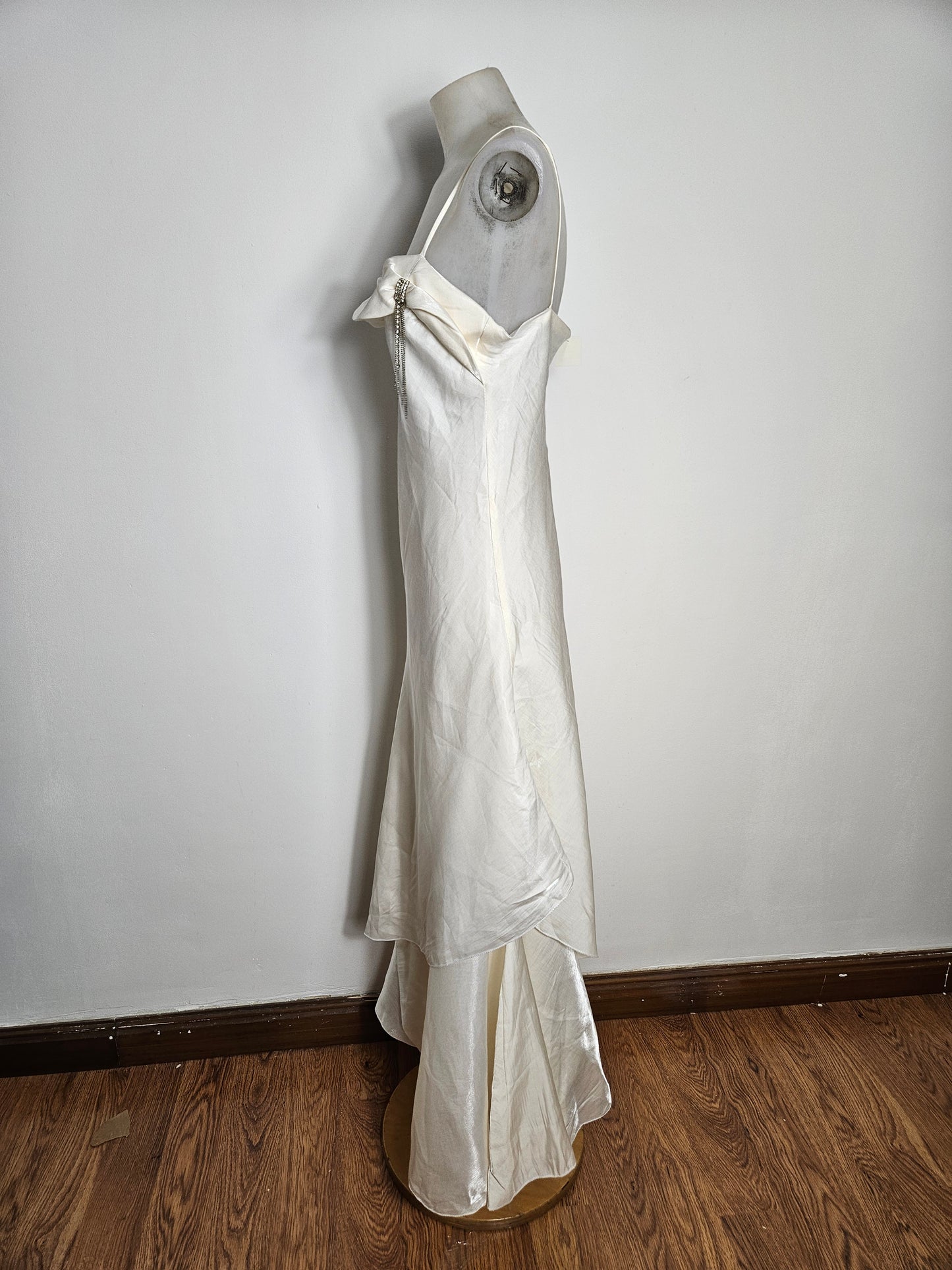 Maxi robe blanc nacré