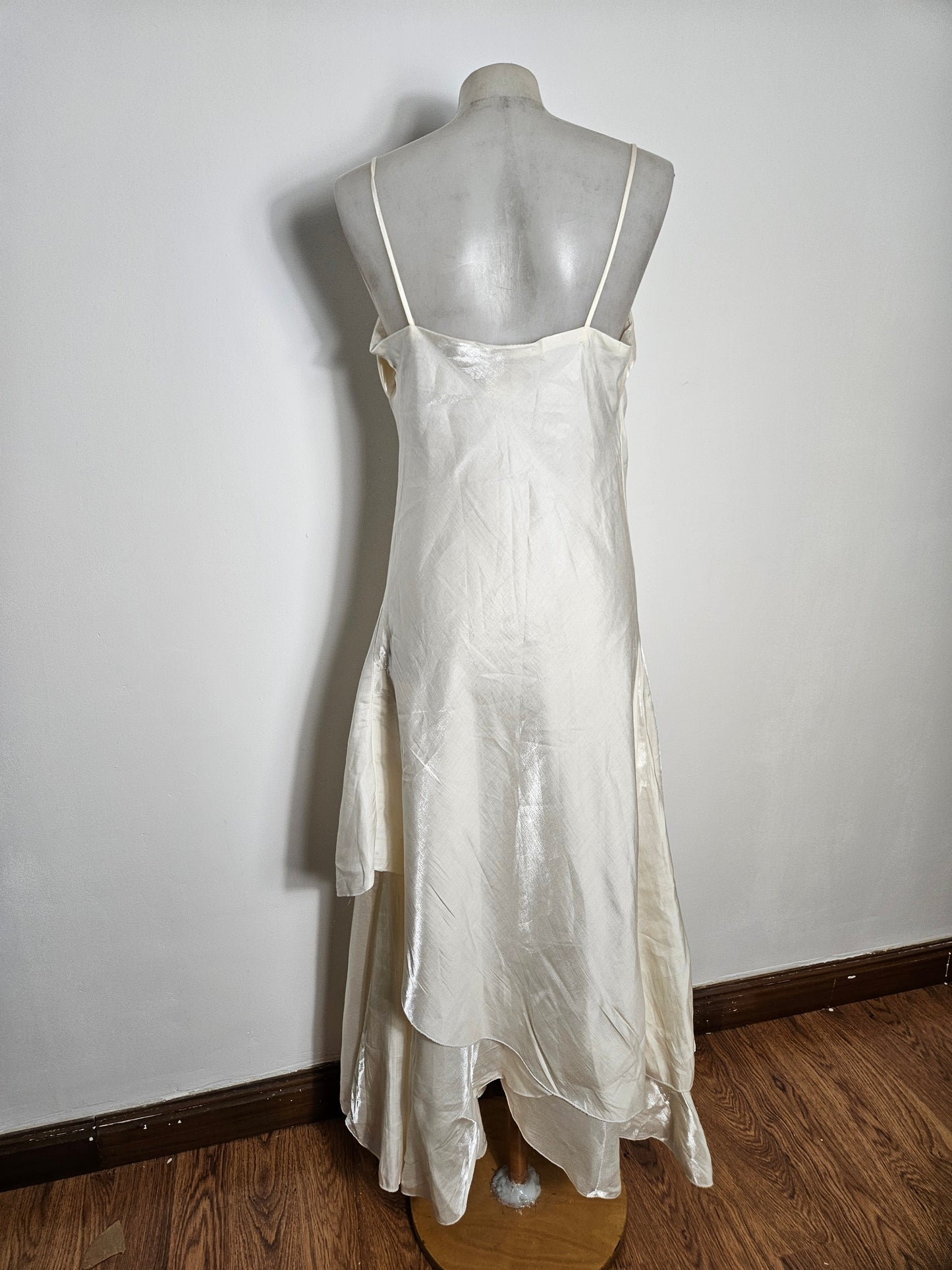 Maxi robe blanc nacré