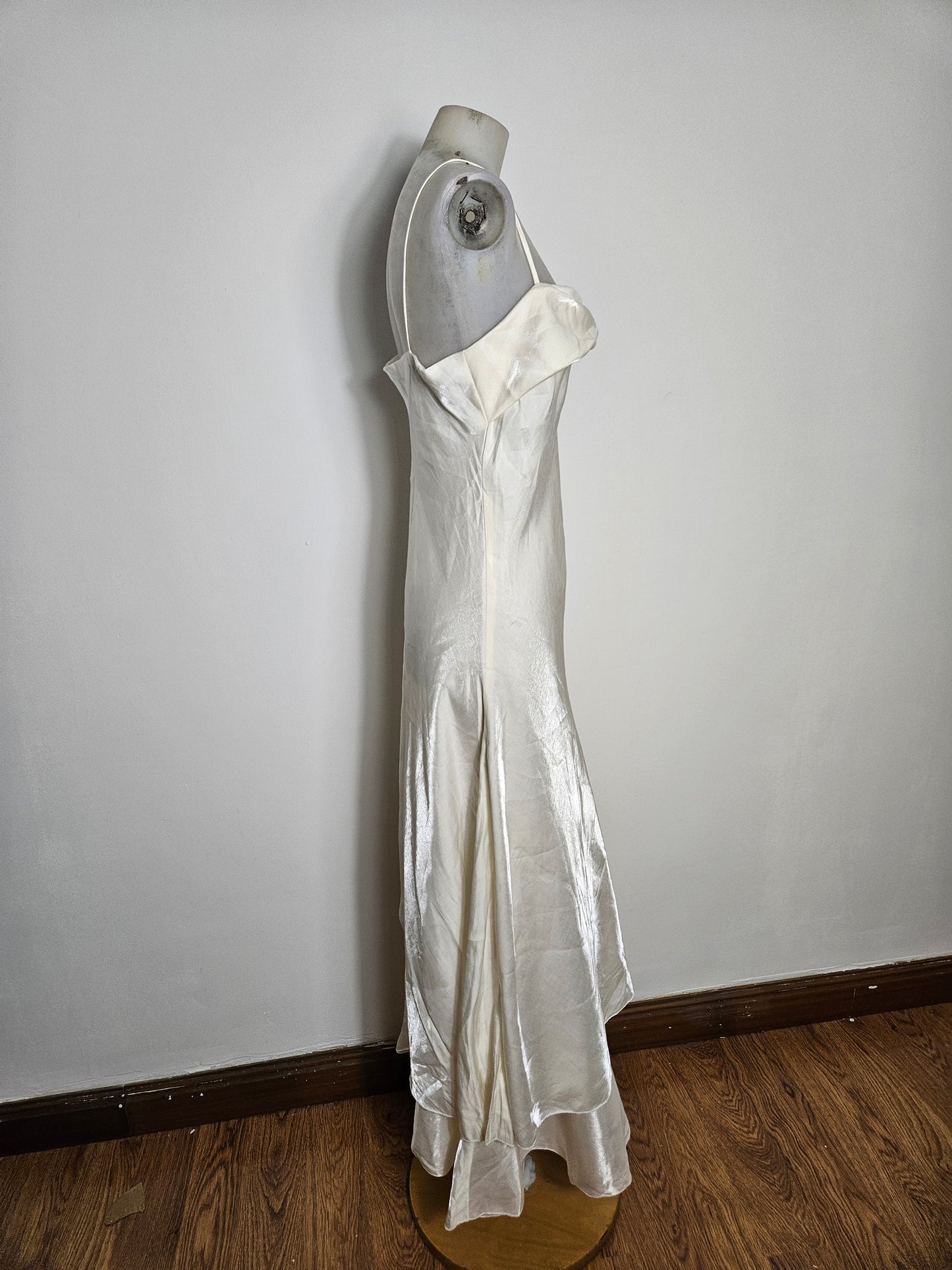 Maxi robe blanc nacré