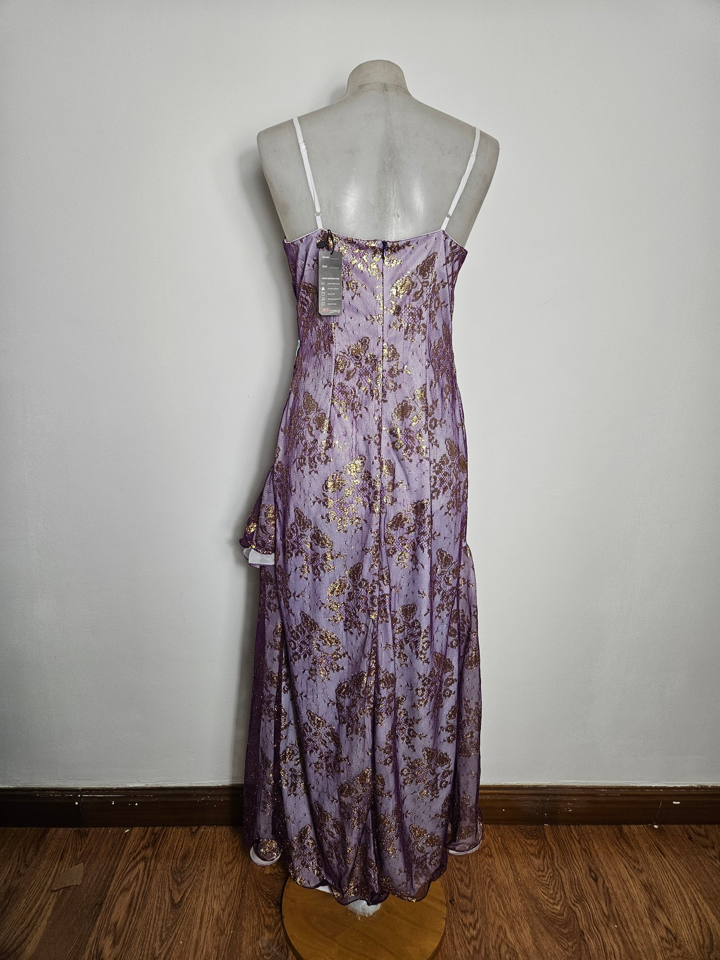 Robe en dentelle à motif floral