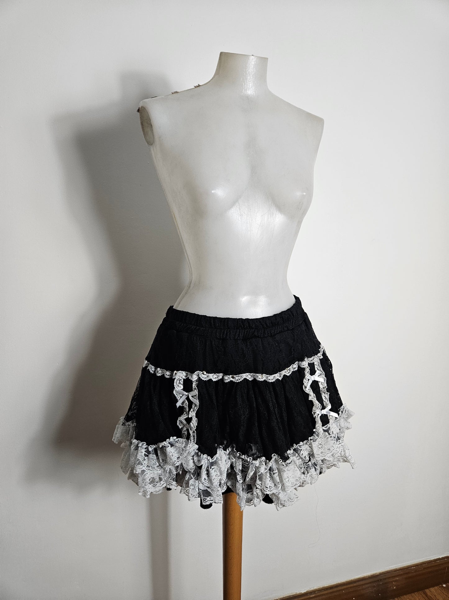 Ensemble dentelle noir et blanc