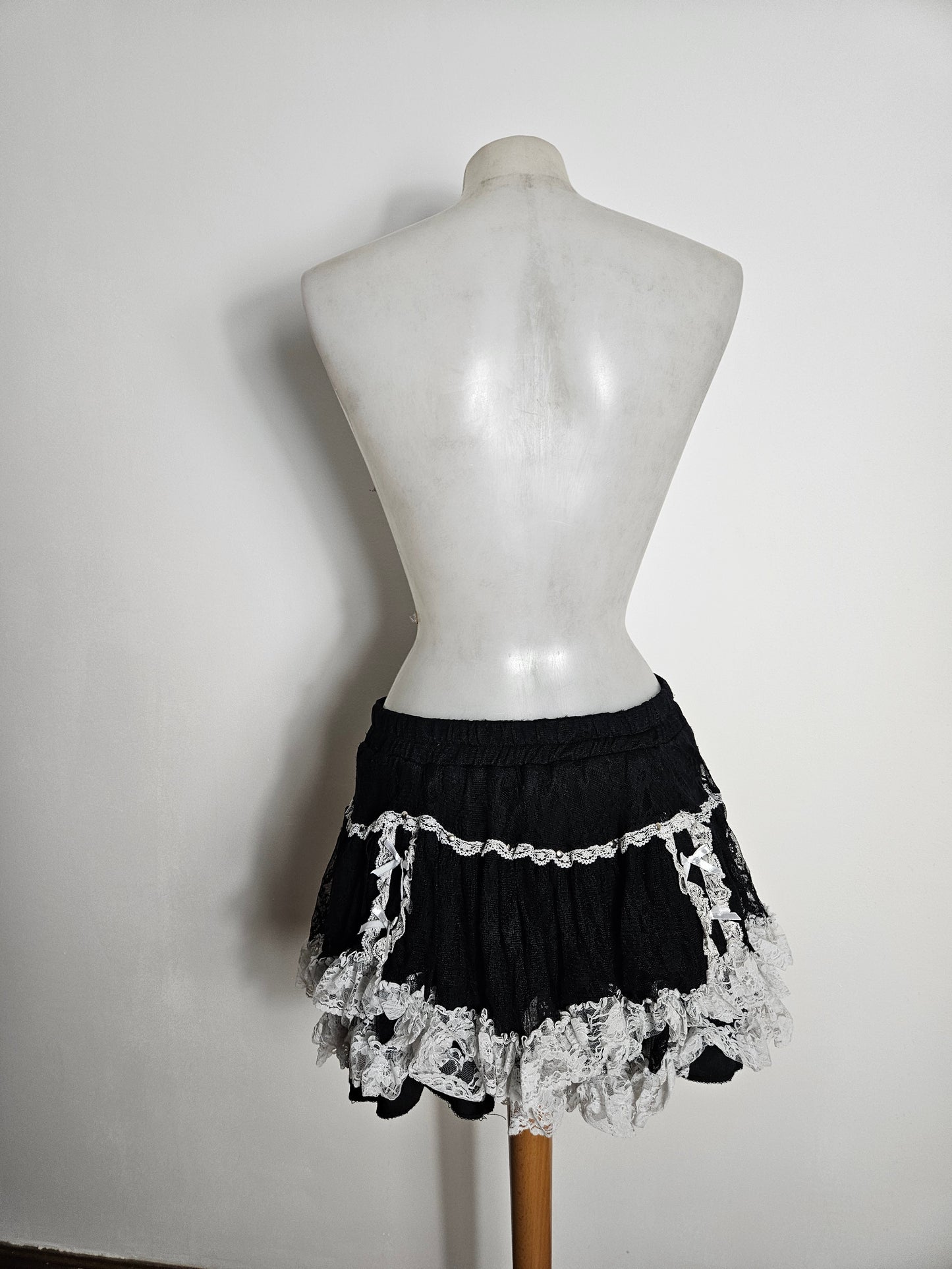 Ensemble dentelle noir et blanc