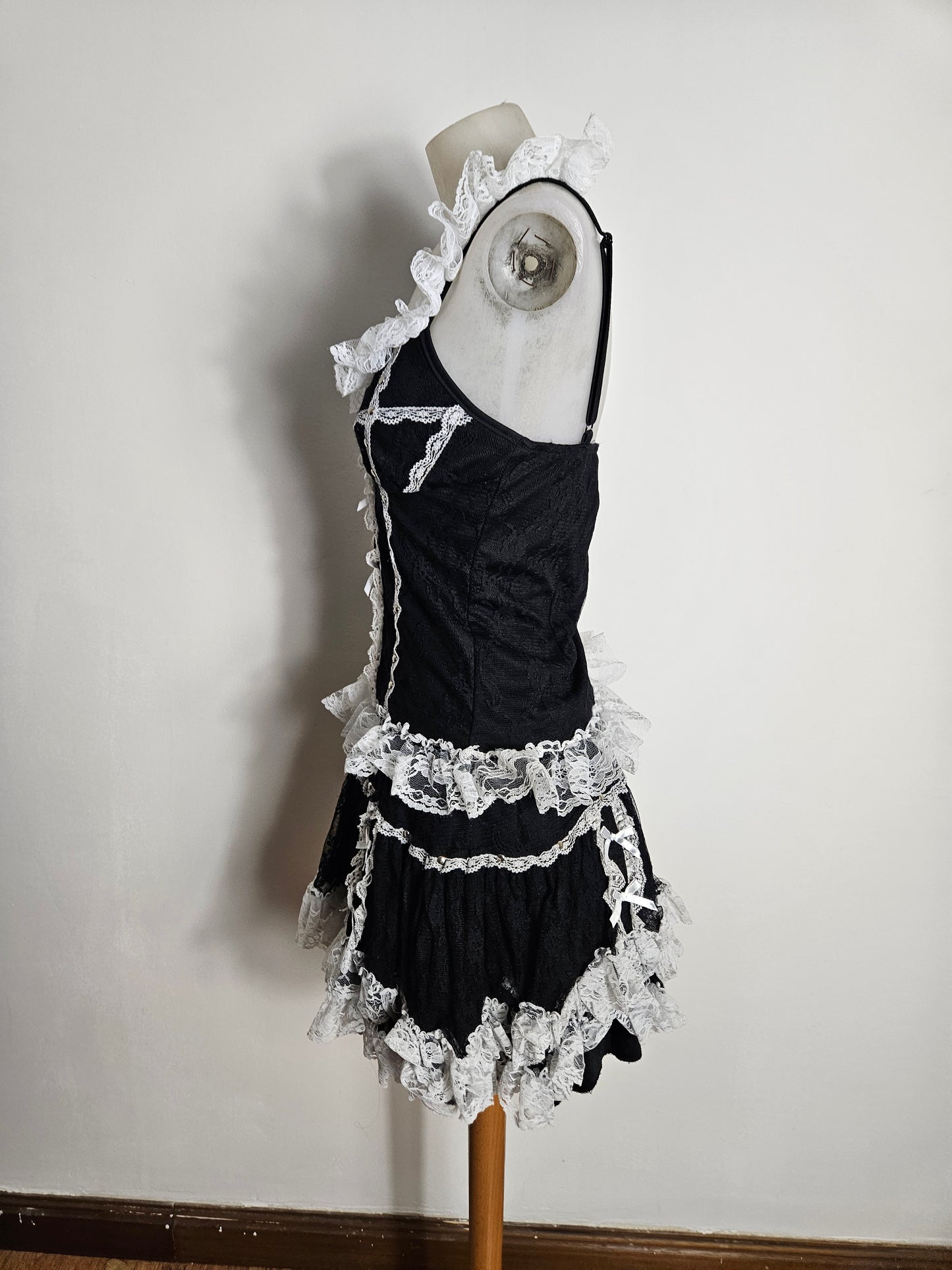 Ensemble dentelle noir et blanc