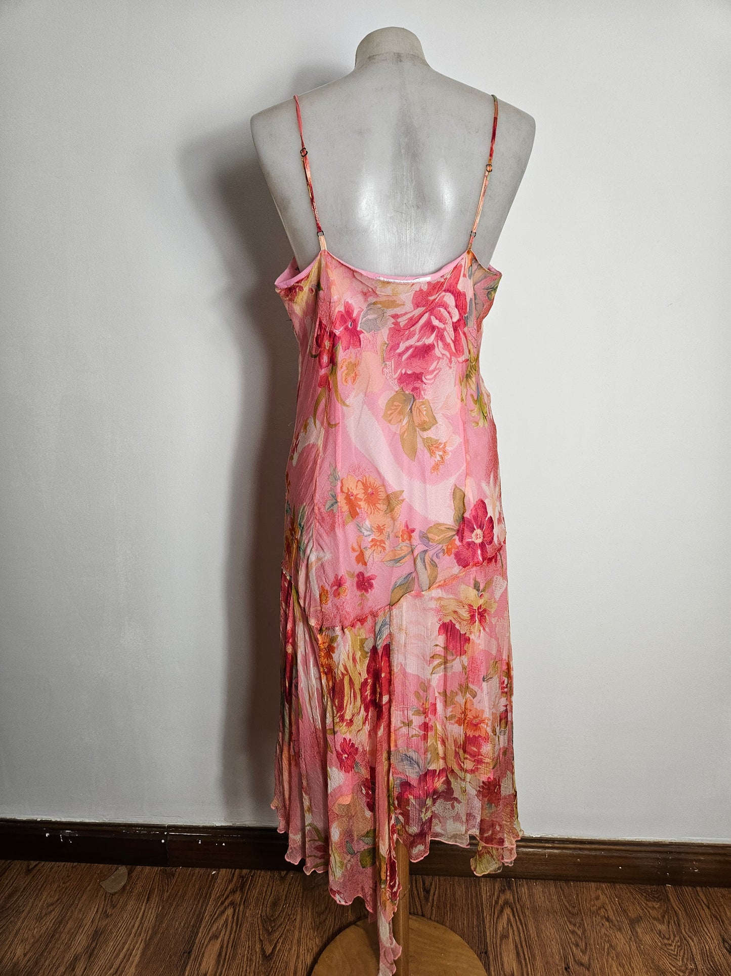 Robe florale tons roses René Derhy