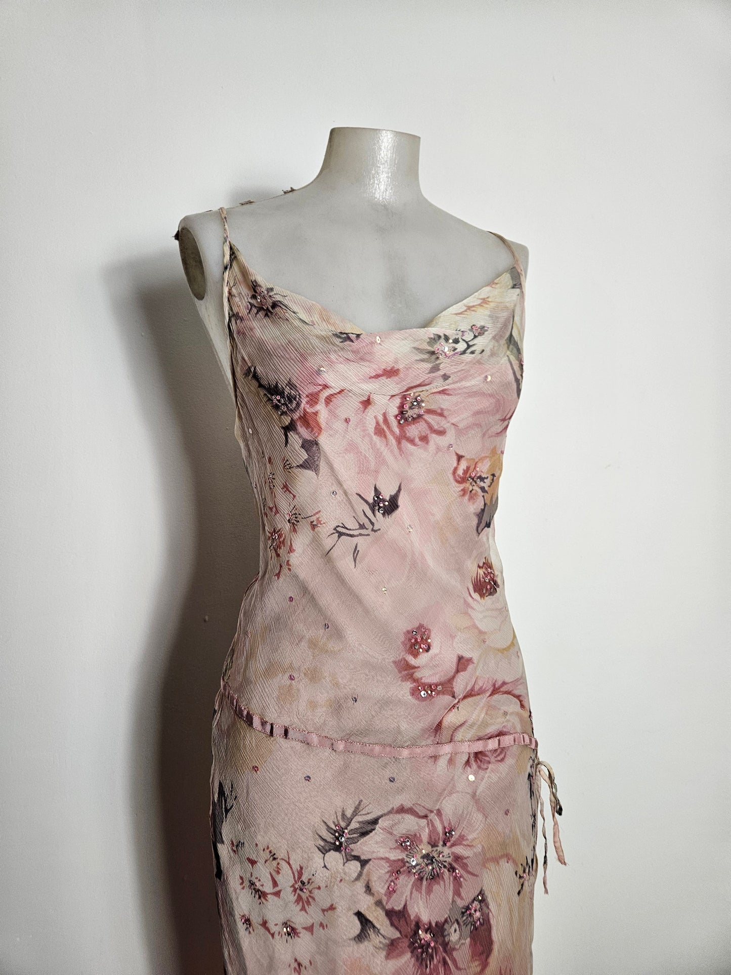 Robe en voile florale René Derhy