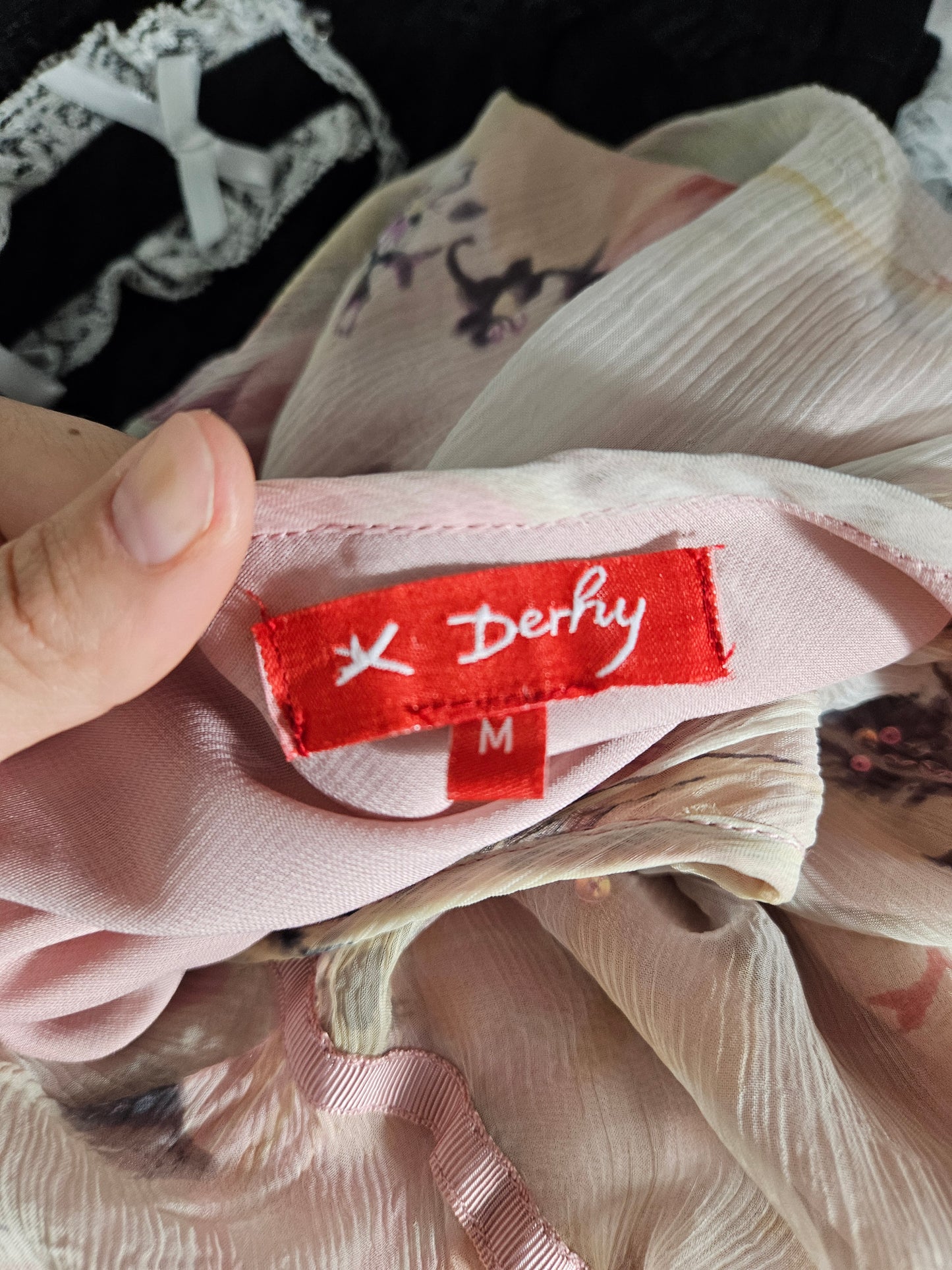 Robe en voile florale René Derhy