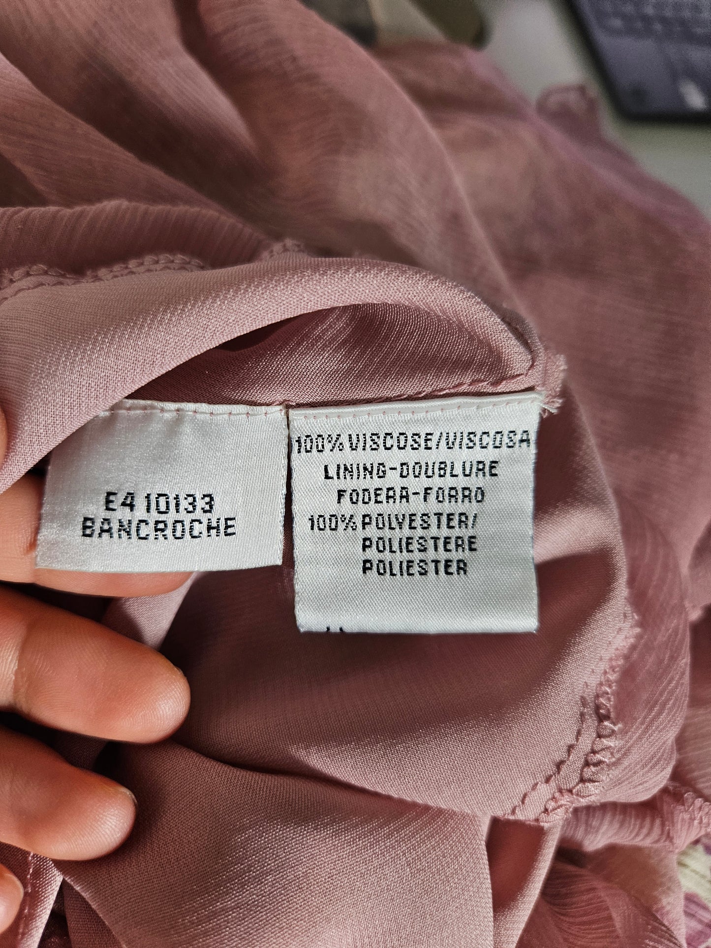 Robe en voile florale René Derhy