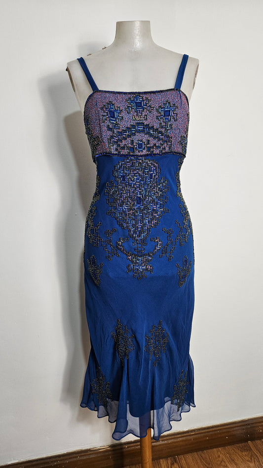 Robe en soie brodée Aftershock