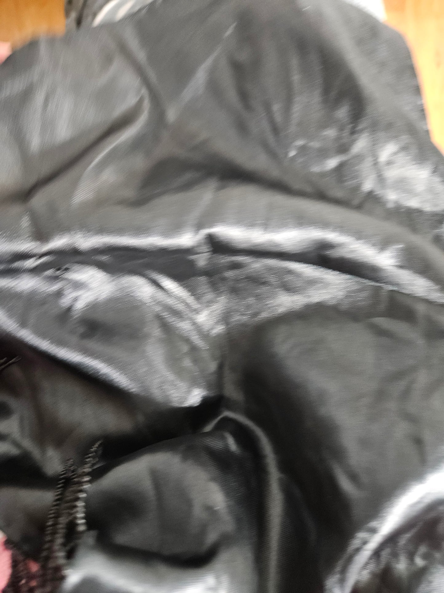 Black open back embroidered with sequins