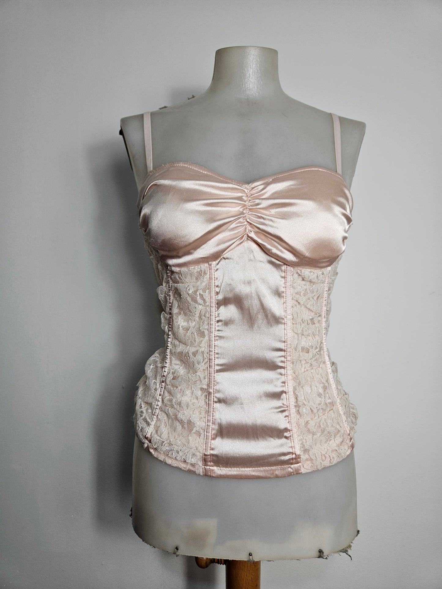 Haut esprit corset rose poudré