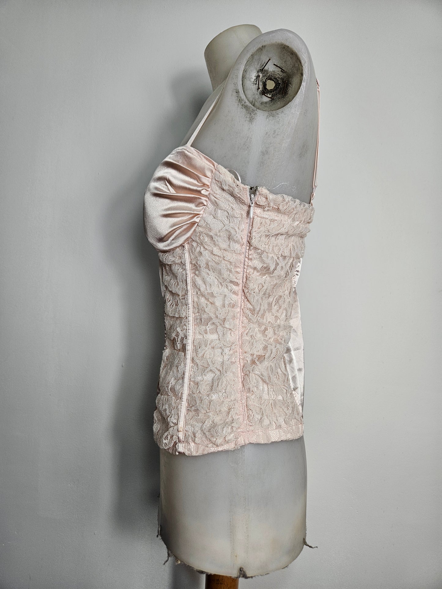 Haut esprit corset rose poudré