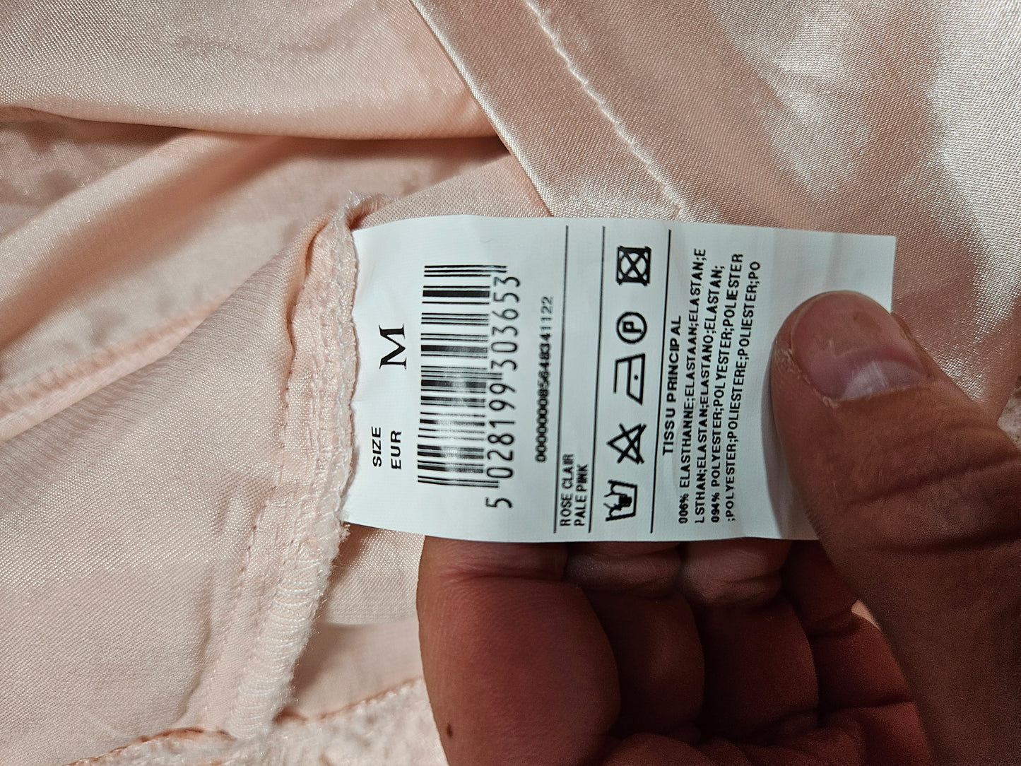 Haut esprit corset rose poudré