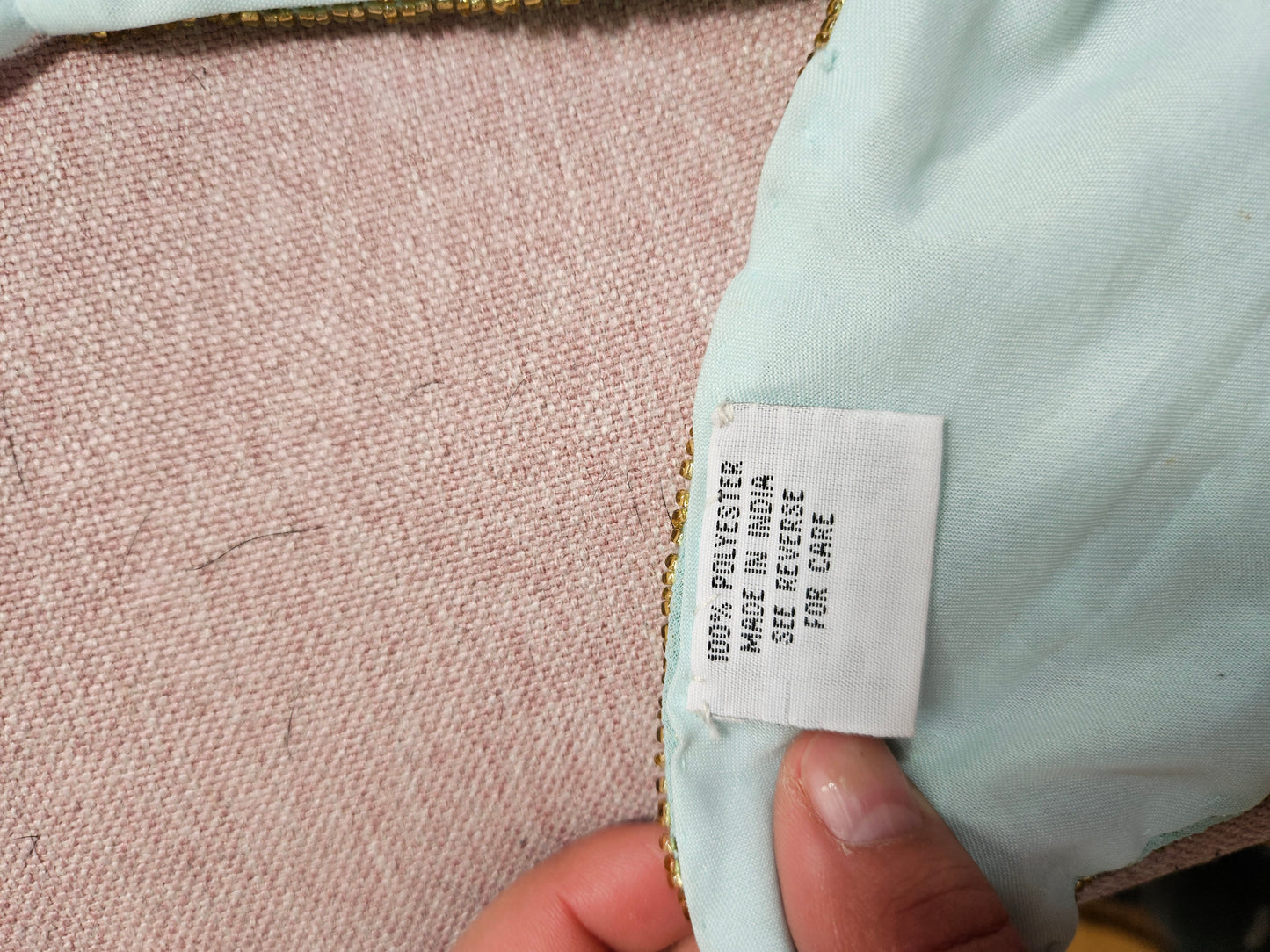 Blue and gold butterfly top