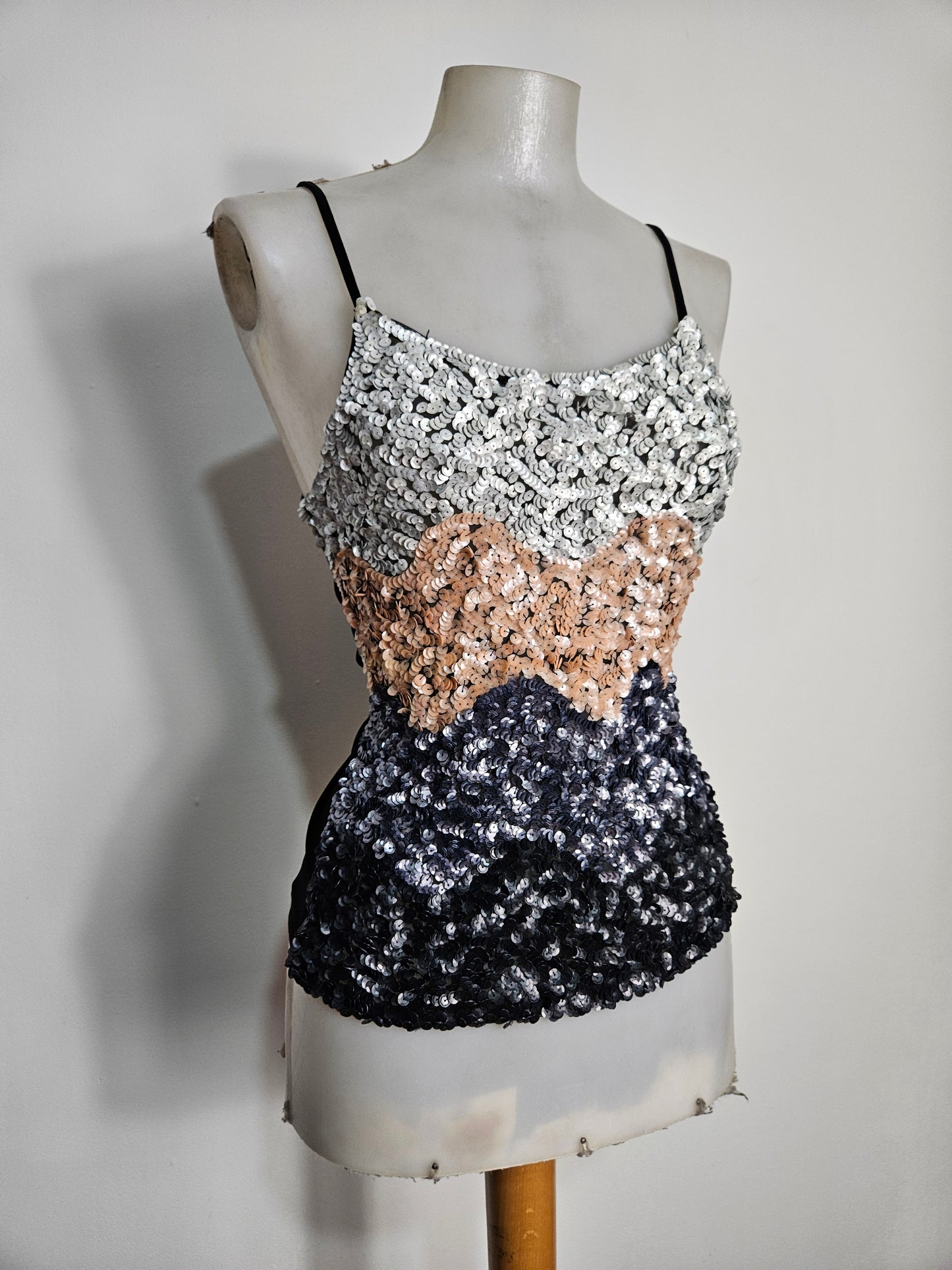 Haut à sequins dégradés