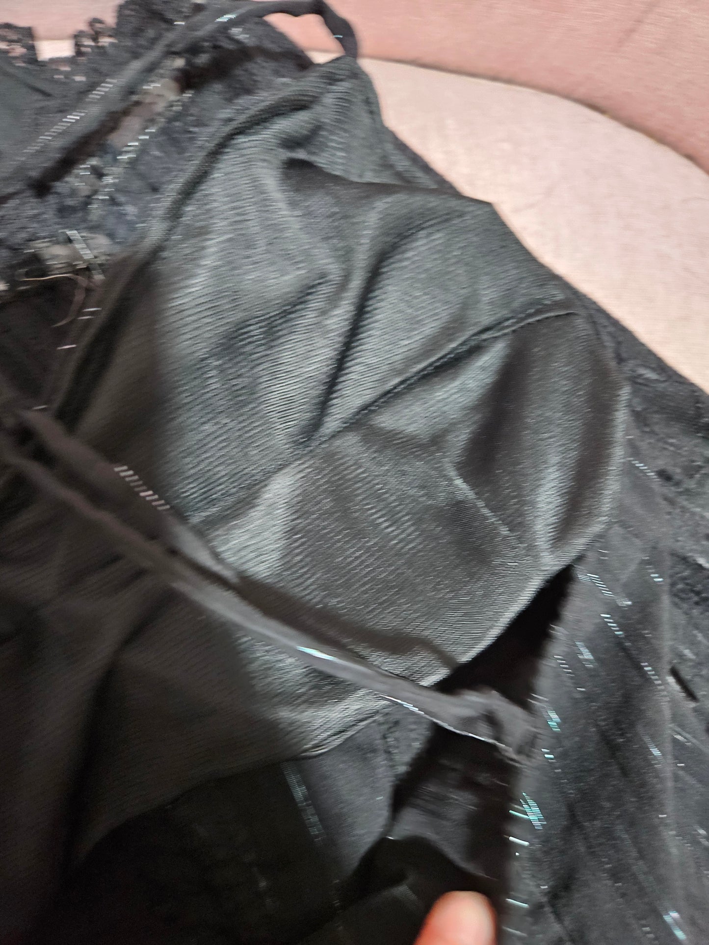 Haut esprit corset noir à laçage