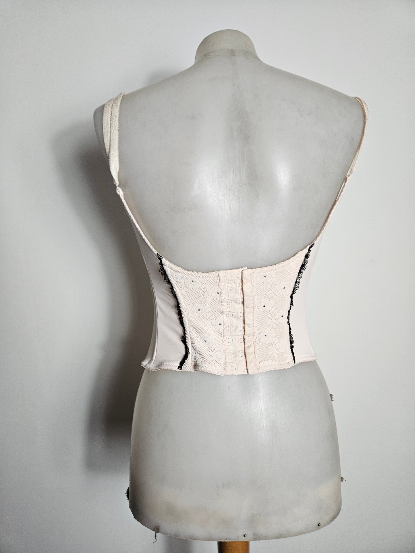 Bustier rose et noir